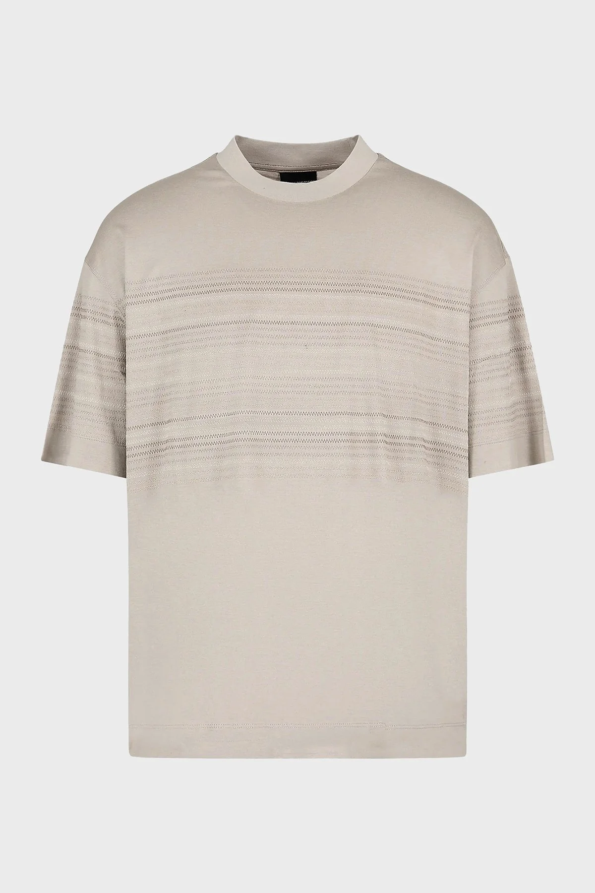 Emporio Armani Pamuklu Oversize Fit Erkek T Shirt 3D1TA3 1JUVZ 06G2 GRİ - 4