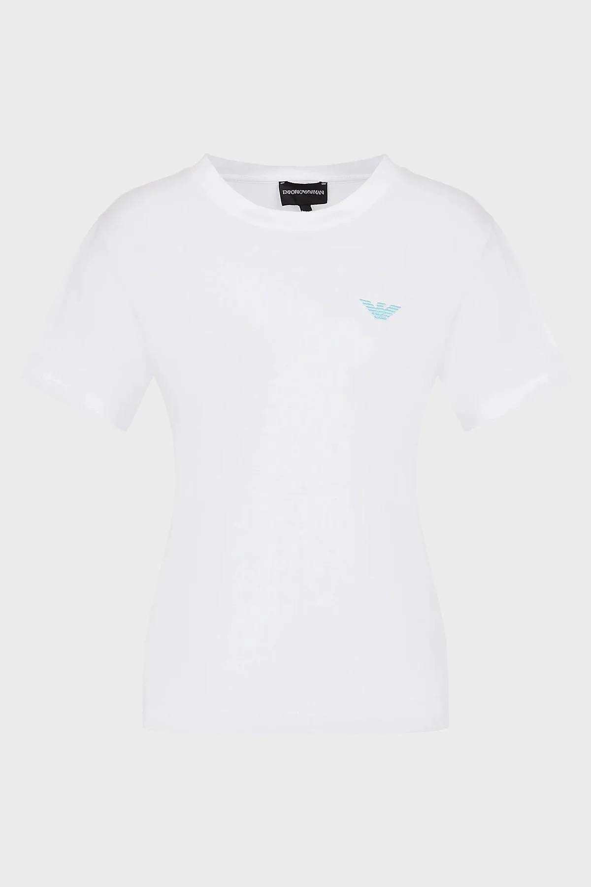 Emporio Armani Pamuklu Regular Fit Bisiklet Yaka Bayan T Shirt 3R2T7L 2J53Z 0100 BEYAZ - 5