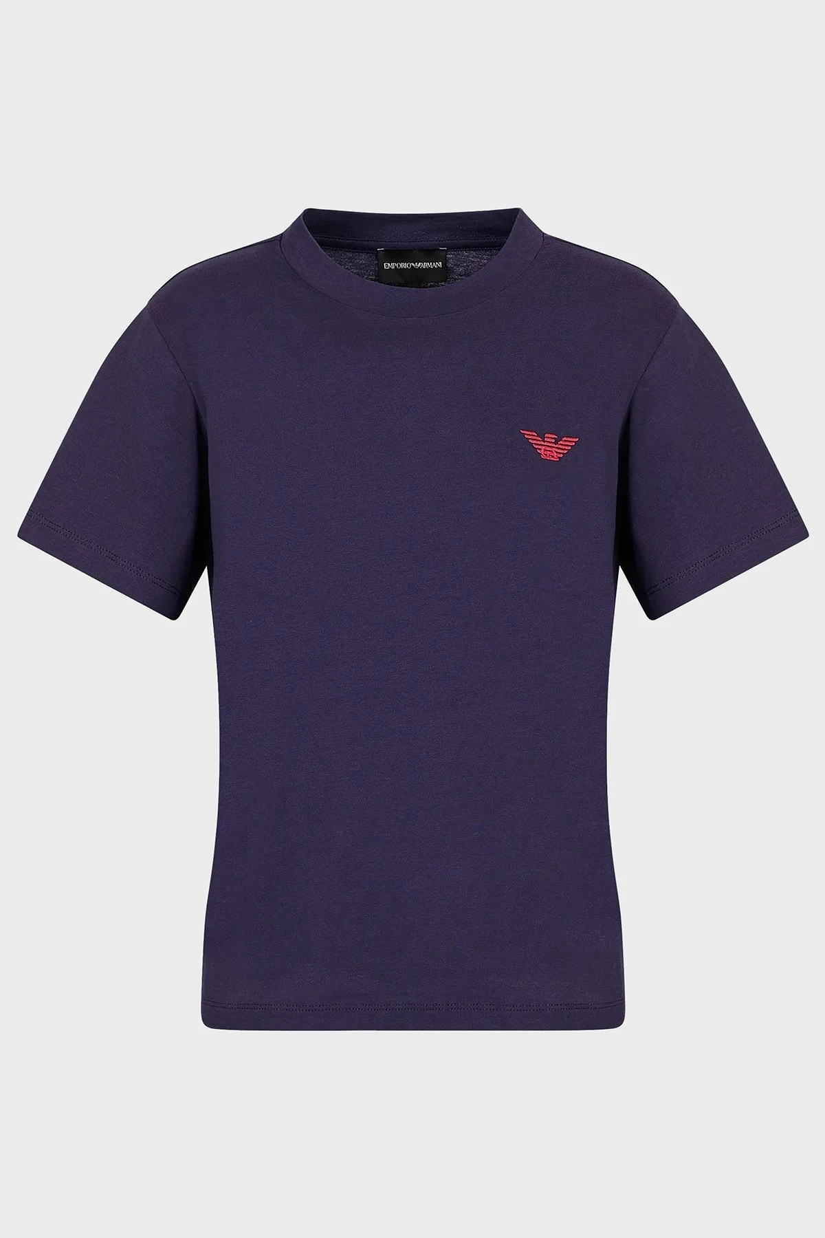 Emporio Armani Pamuklu Regular Fit Bisiklet Yaka Bayan T Shirt 3R2T7L 2J53Z 0820 MOR - 5