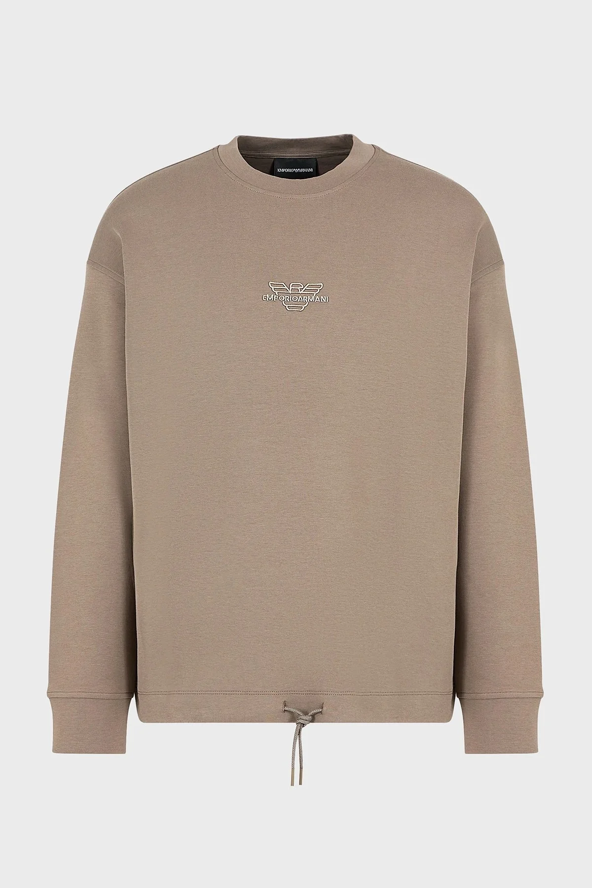 Emporio Armani Pamuklu Regular Fit Bisiklet Yaka Erkek Sweat 3D1M62 1JHSZ 0440 KAHVE - 5