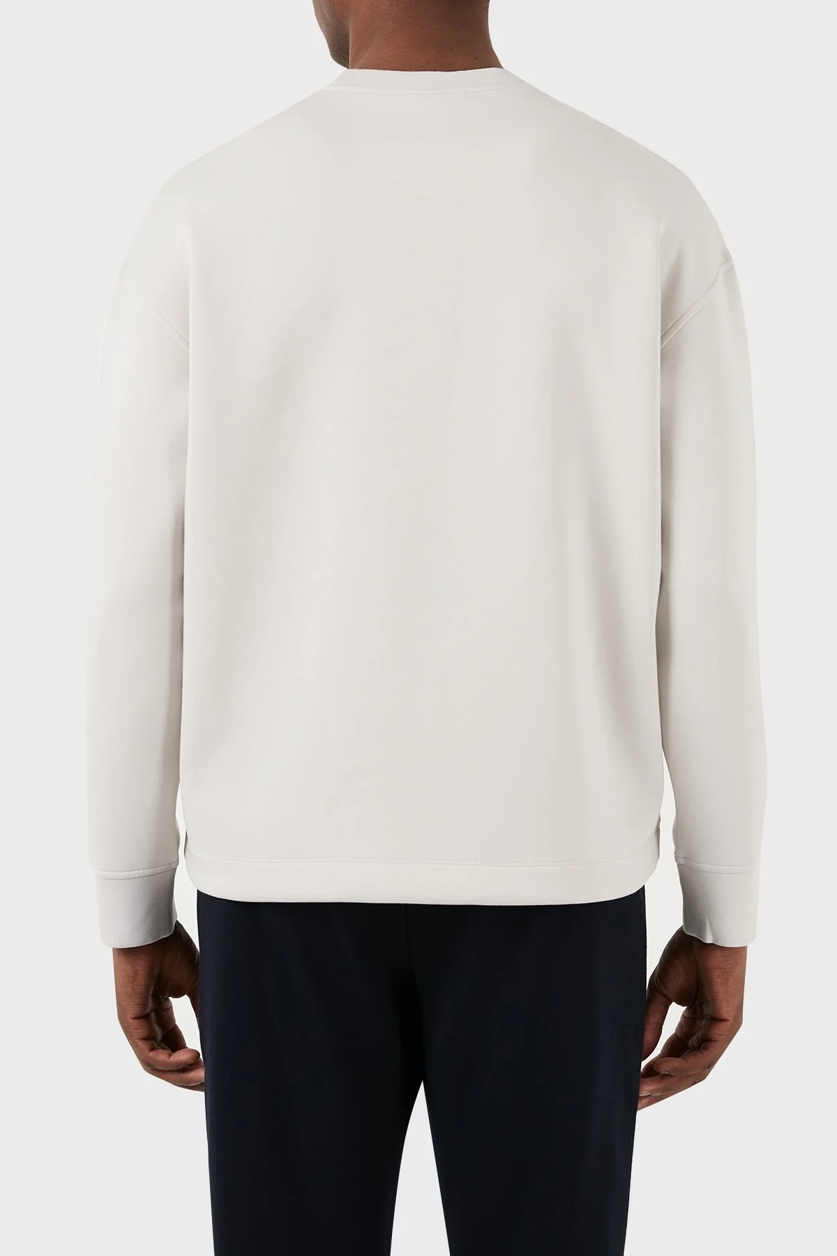 Emporio Armani Pamuklu Regular Fit Bisiklet Yaka Erkek Sweat 3D1M62 1JHSZ 0646 GRİ - 9