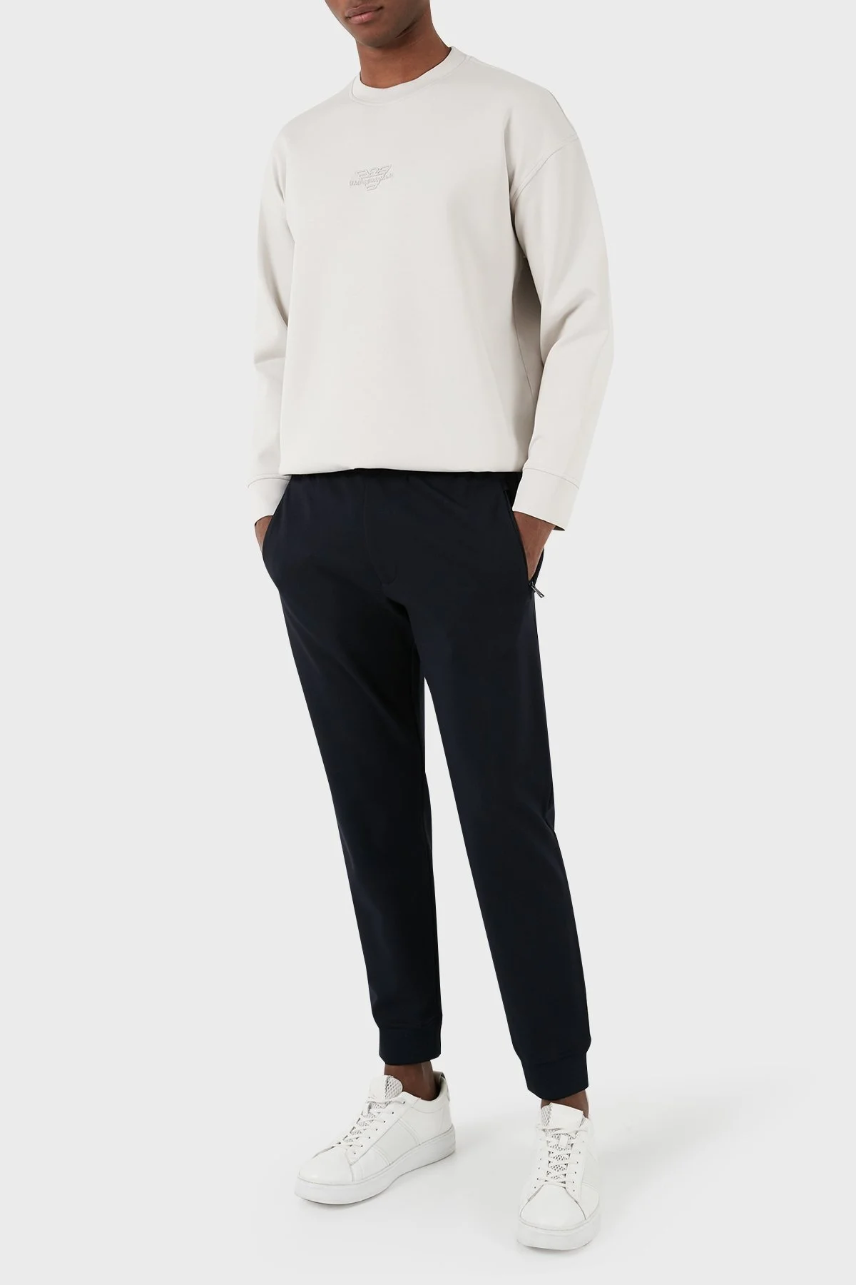 Emporio Armani Pamuklu Regular Fit Bisiklet Yaka Erkek Sweat 3D1M62 1JHSZ 0646 GRİ - 11