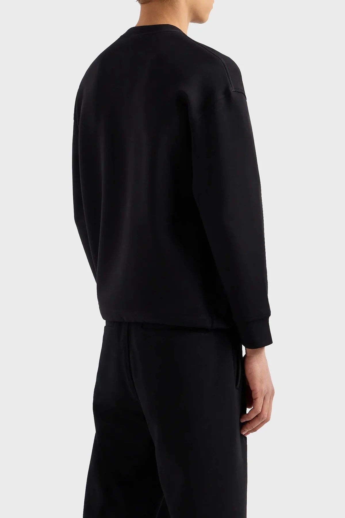 Emporio Armani Pamuklu Regular Fit Bisiklet Yaka Erkek Sweat 3D1M62 1JHSZ 0999 SİYAH - 2