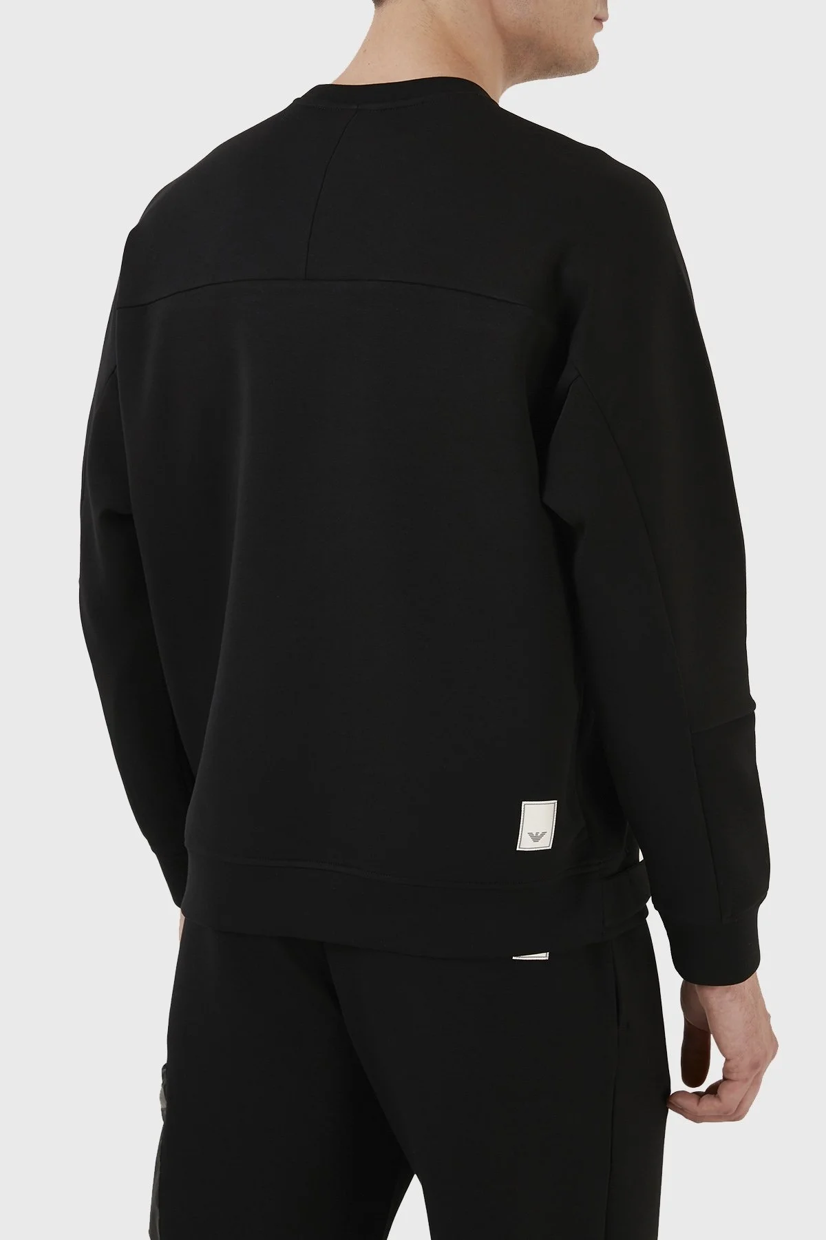 Emporio Armani Pamuklu Regular Fit Bisiklet Yaka Erkek Sweat 3R1MCS 1JHSZ 0999 SİYAH - 6