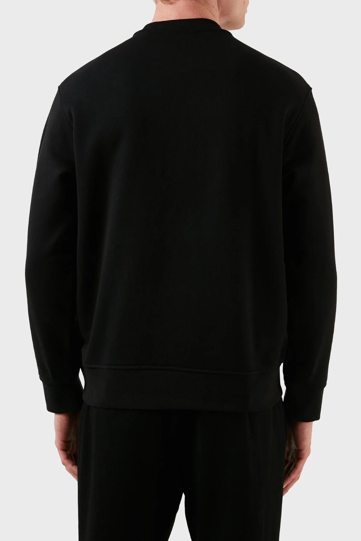 Emporio Armani Pamuklu Regular Fit Bisiklet Yaka Erkek Sweat 6R1MG5 1JWPZ 00C2 SİYAH - 2
