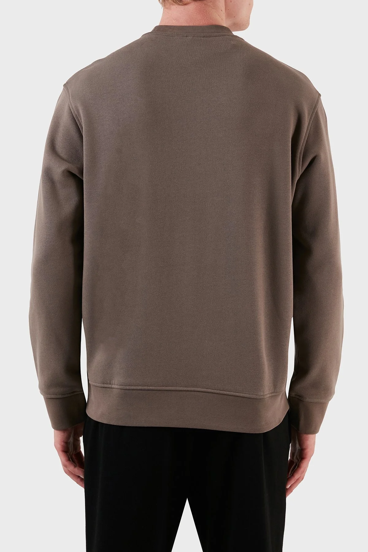 Emporio Armani Pamuklu Regular Fit Bisiklet Yaka Erkek Sweat 6R1MG5 1JWPZ 0497 KAHVE - 9