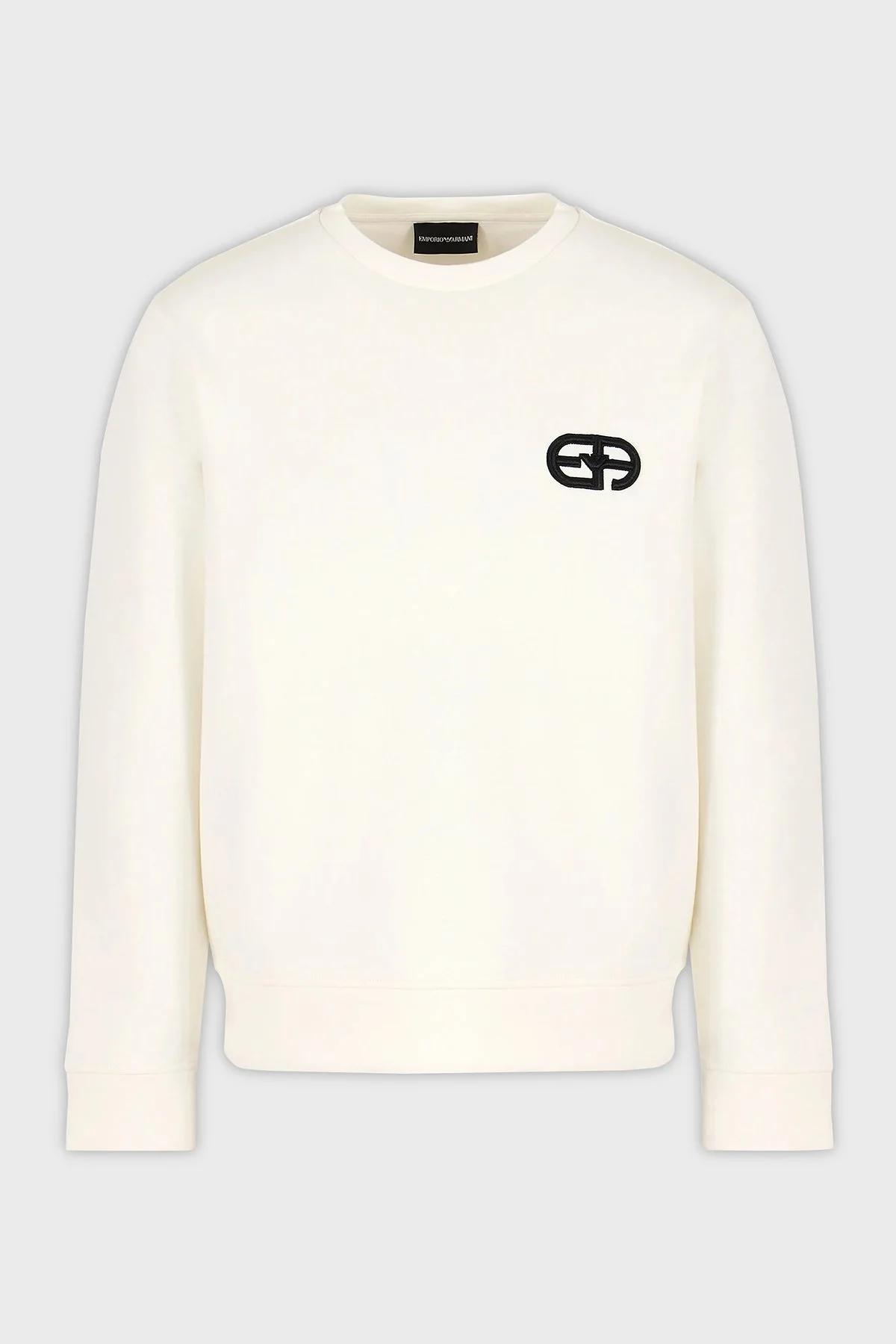 Emporio Armani Pamuklu Regular Fit Bisiklet Yaka Erkek Sweat 8N1ML7 1JHSZ 0101 BEYAZ - 5