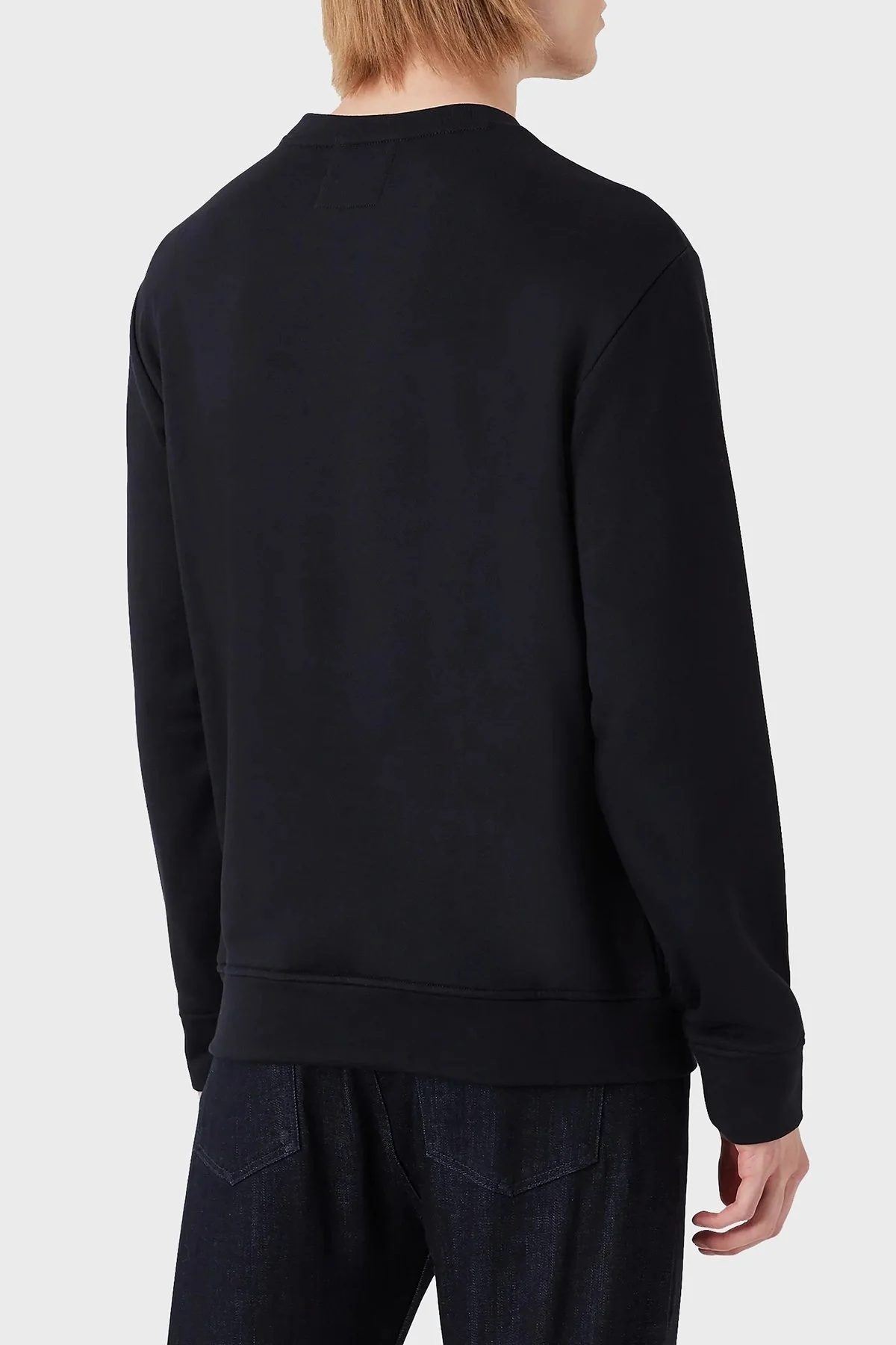 Emporio Armani Pamuklu Regular Fit Bisiklet Yaka Erkek Sweat 8N1MR6 1JRIZ F904 LACİVERT - 2