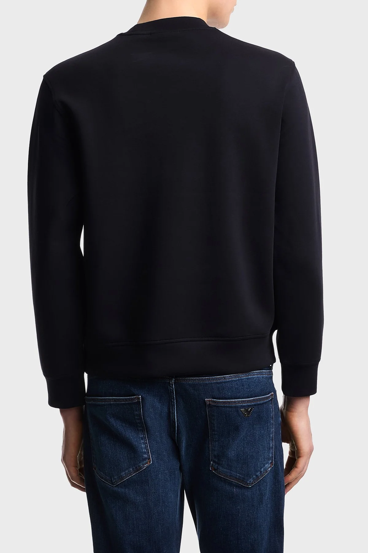 Emporio Armani Pamuklu Regular Fit Bisiklet Yaka Erkek Sweat EM004540 AF10013 UB118 Lacivert - 3