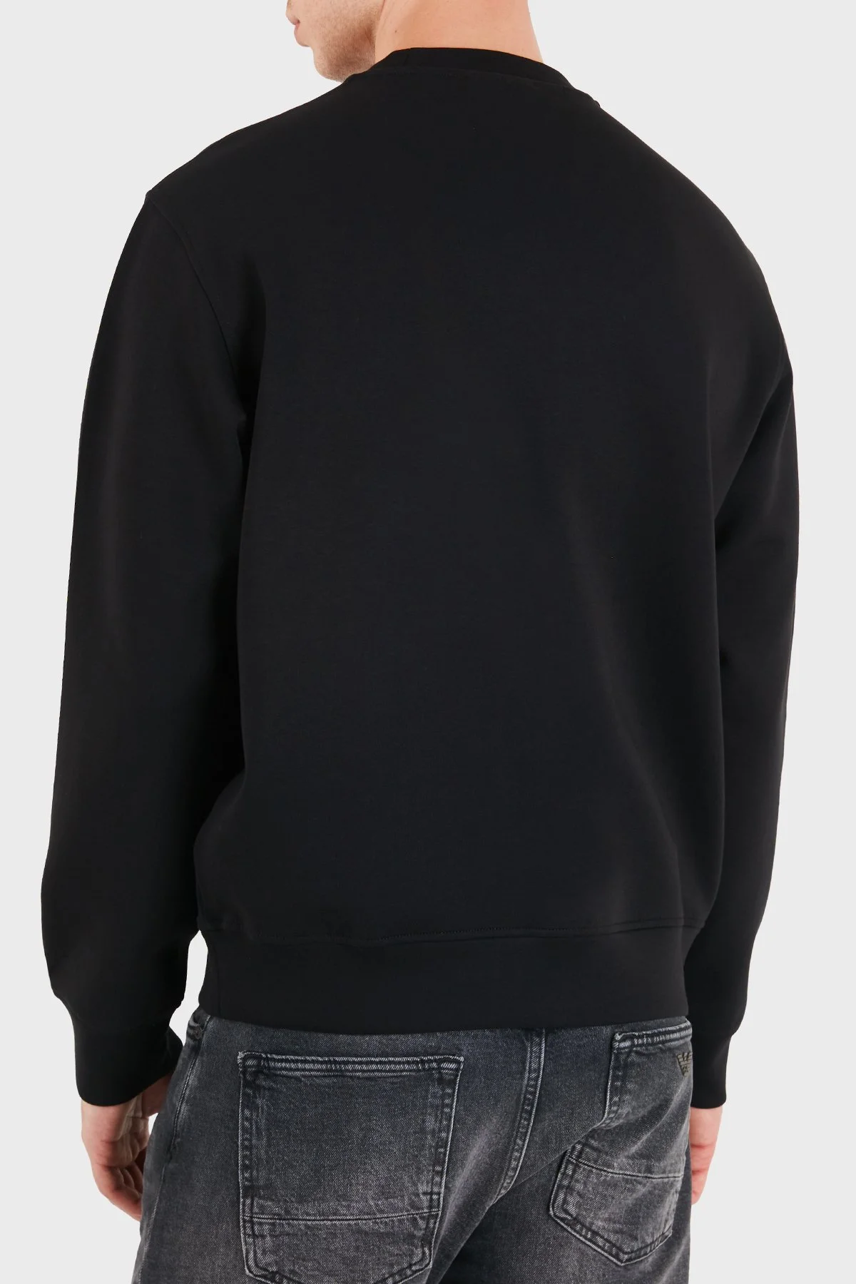 Emporio Armani Pamuklu Regular Fit Bisiklet Yaka Erkek Sweat EM004540 AF10013 UC001 Siyah - 3