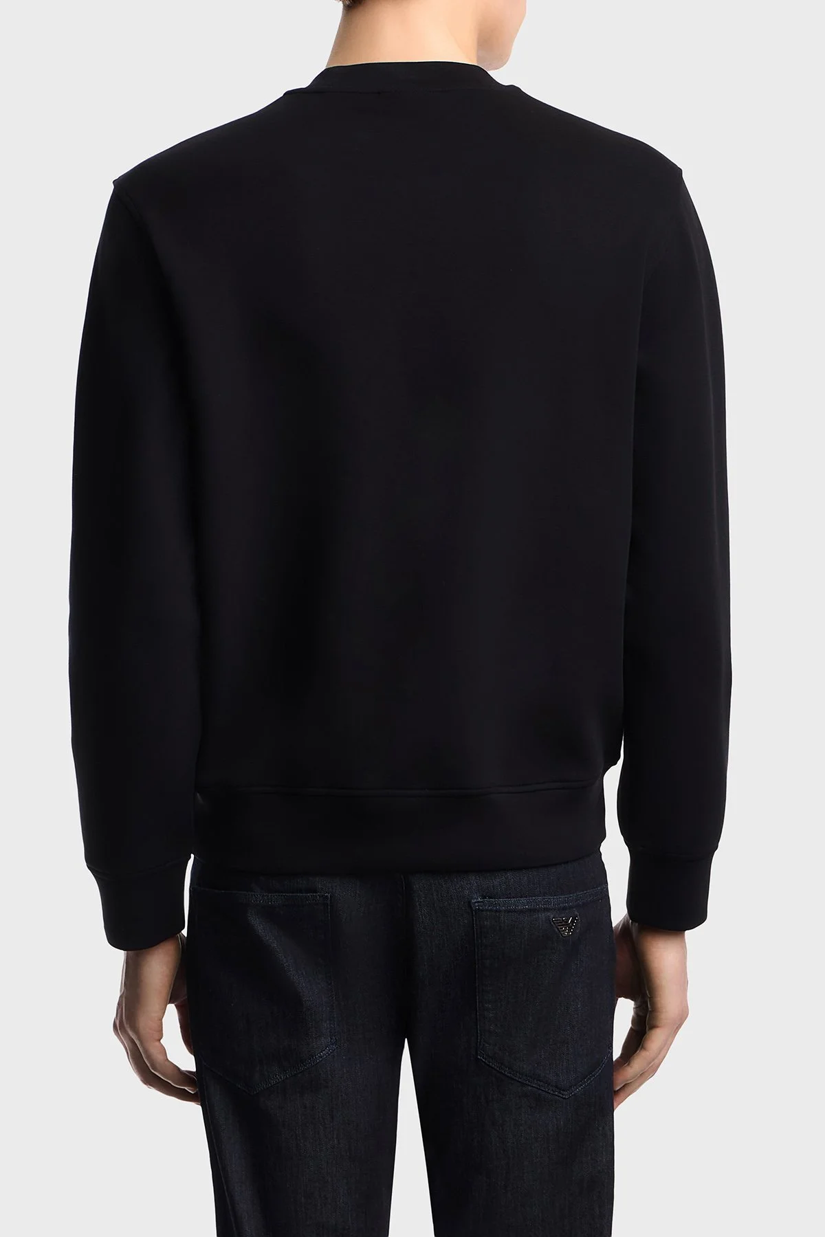 Emporio Armani Pamuklu Regular Fit Bisiklet Yaka Erkek Sweat EM004541 AF10013 MC539 Siyah - 3