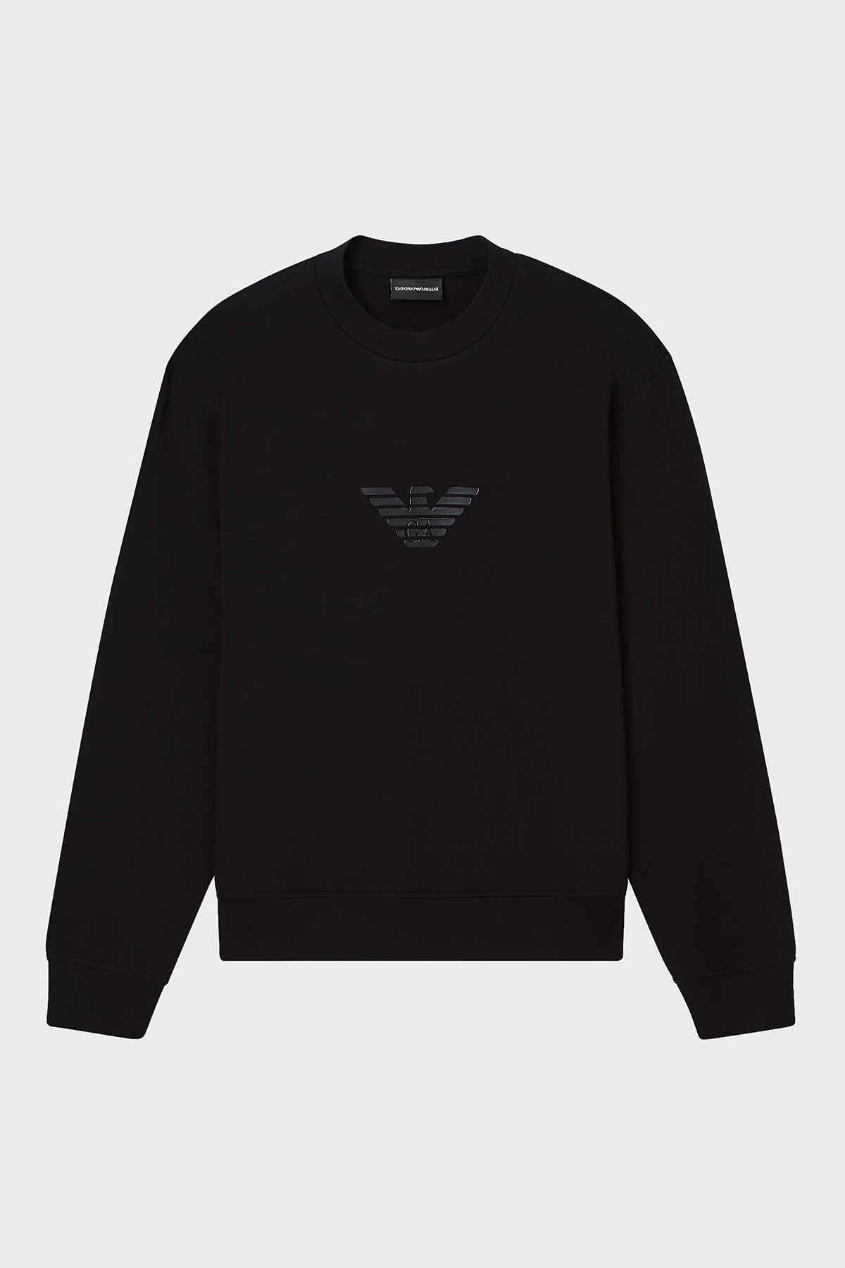 Emporio Armani Pamuklu Regular Fit Bisiklet Yaka Erkek Sweat EM004541 AF10013 MC539 Siyah - 5