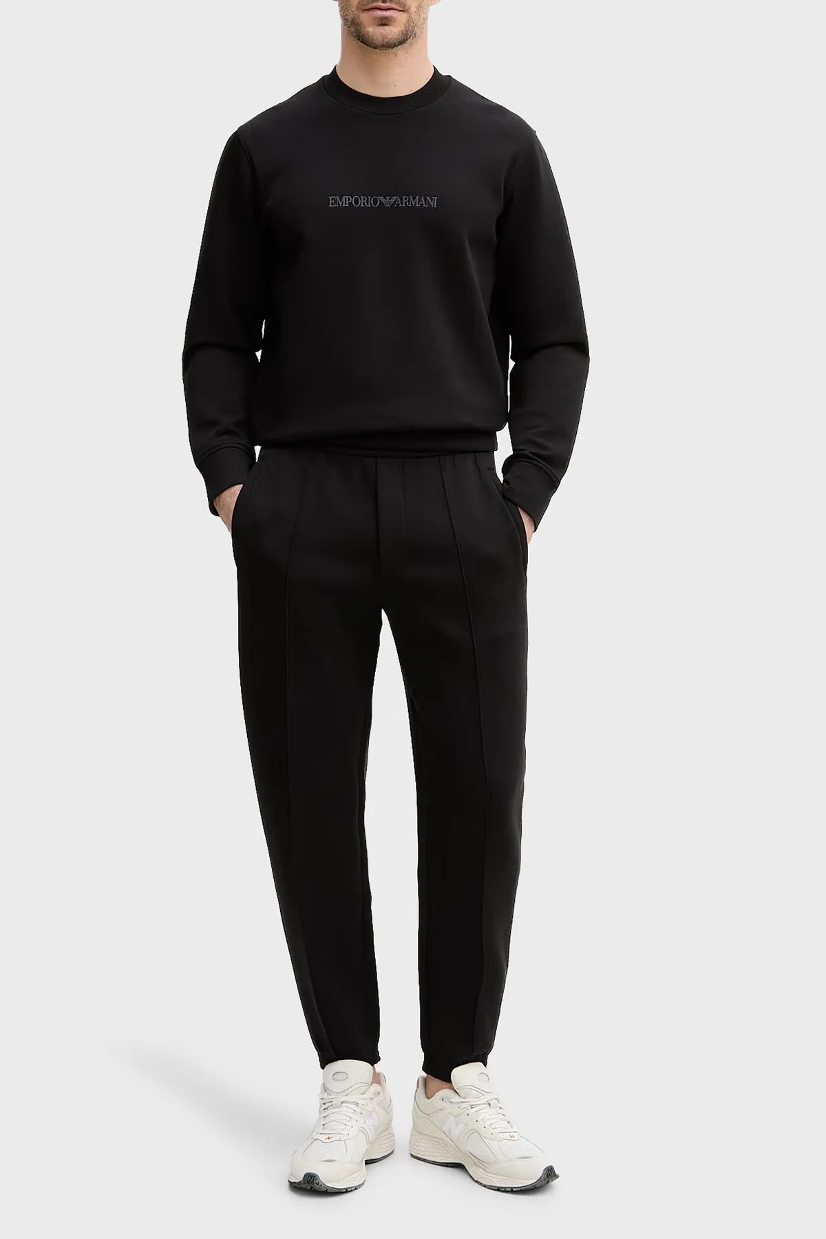 Emporio Armani Pamuklu Regular Fit Bisiklet Yaka Erkek Sweat EM004541 AF10013 MC540 Siyah - 2