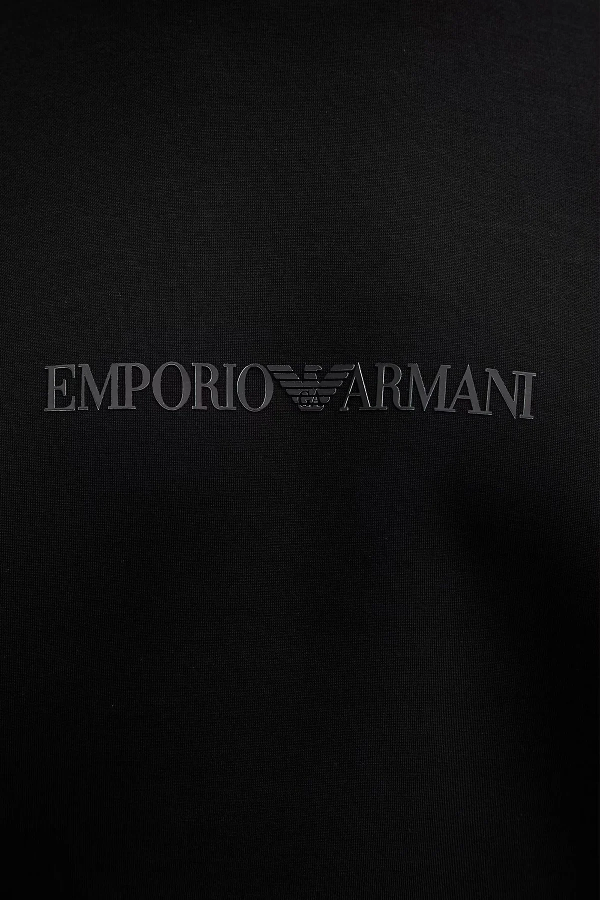 Emporio Armani Pamuklu Regular Fit Bisiklet Yaka Erkek Sweat EM004541 AF10013 MC540 Siyah - 5