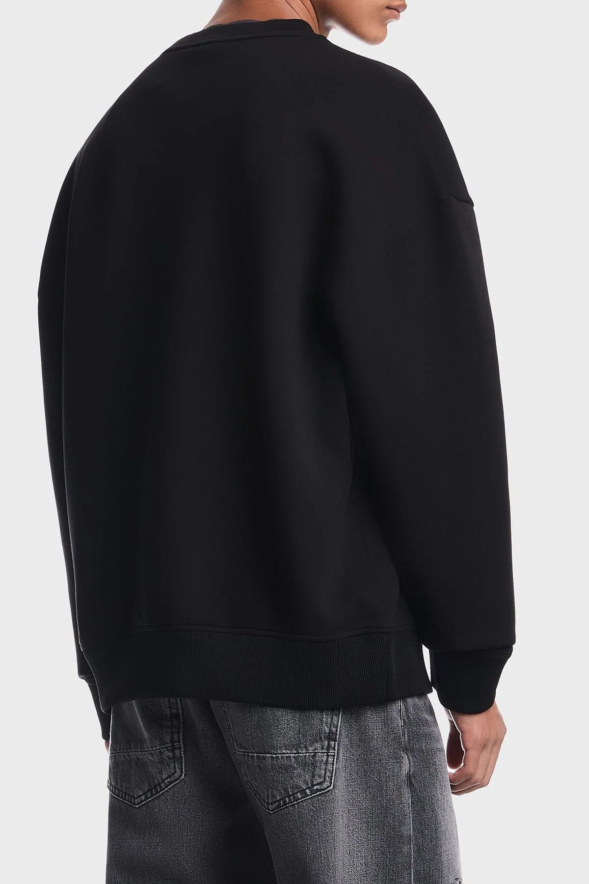 Emporio Armani Pamuklu Regular Fit Bisiklet Yaka Erkek Sweat EM006827 AF10013 MC718 Siyah - 3