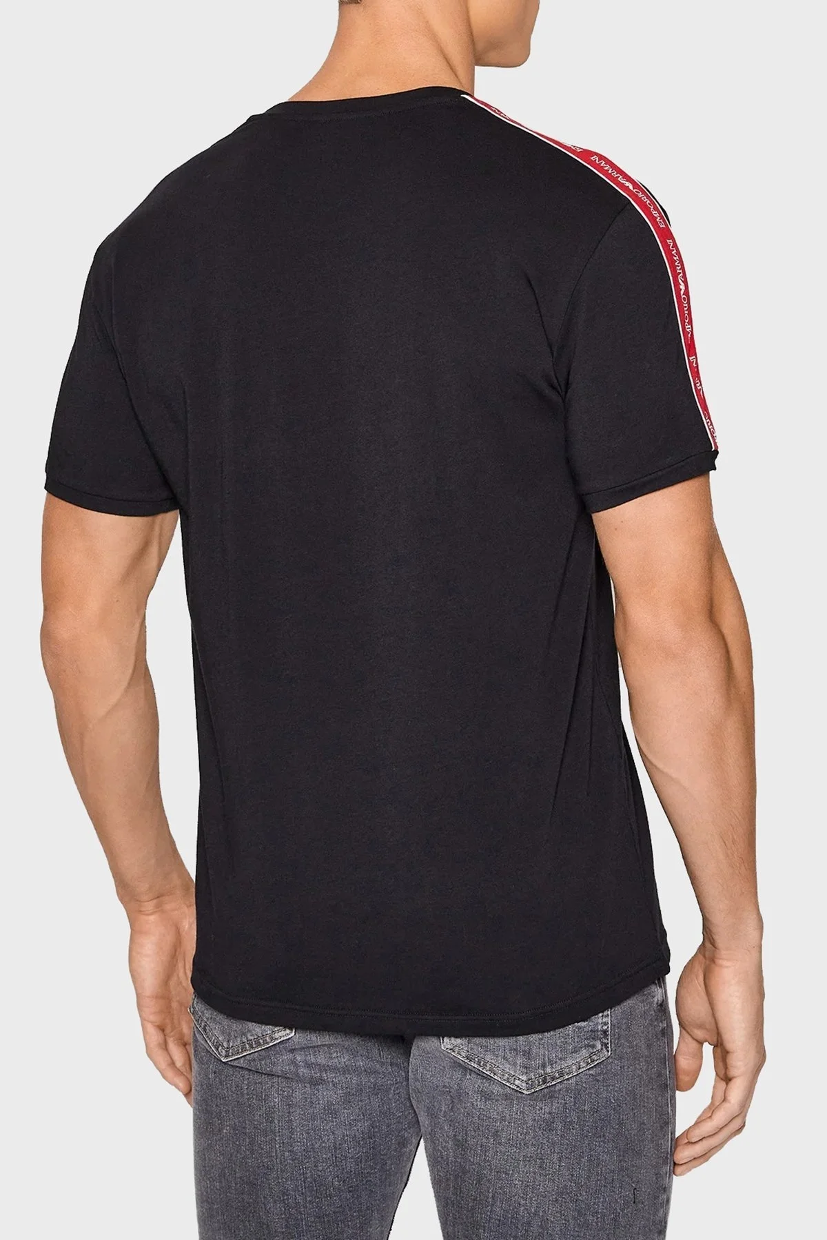 Emporio Armani Pamuklu Regular Fit Bisiklet Yaka Erkek T Shirt 111890 3F717 00020 SİYAH - 2