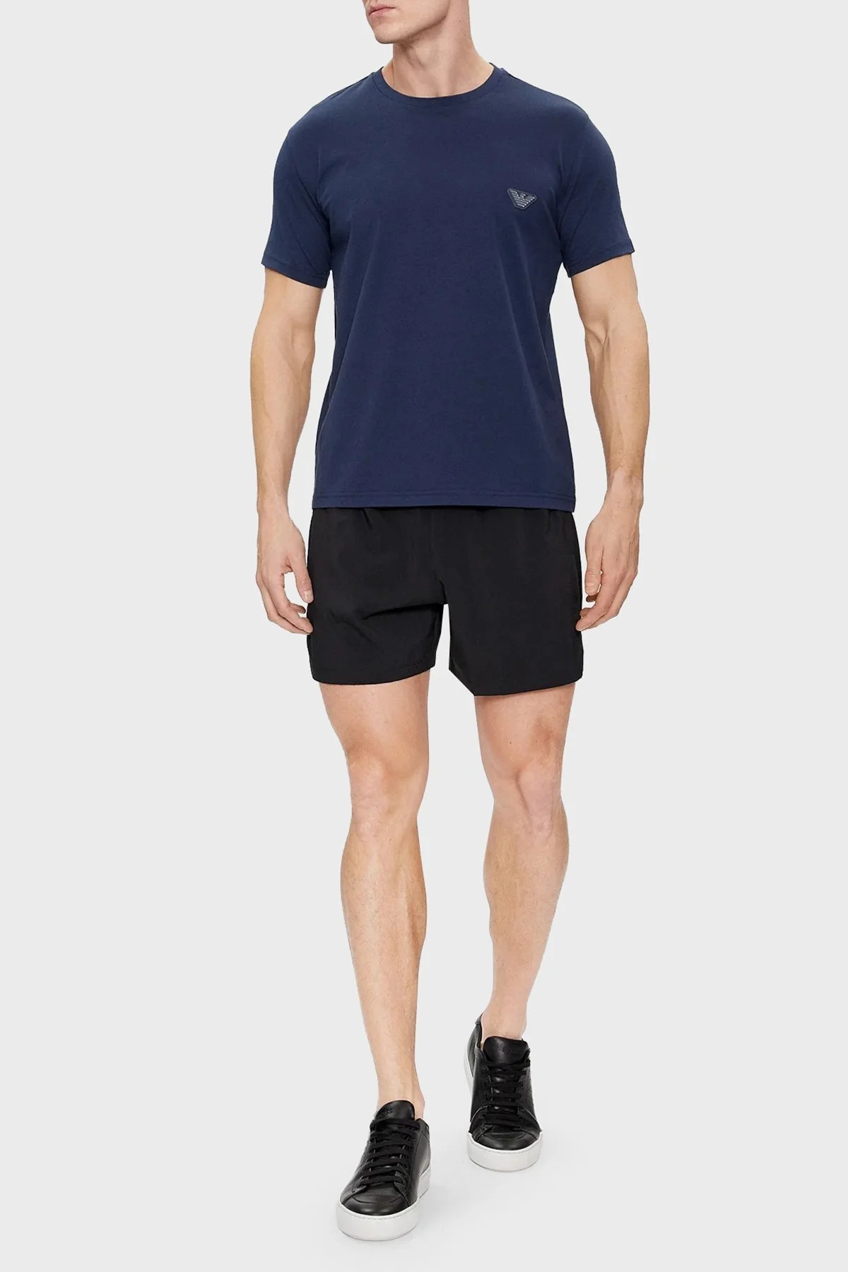 Emporio Armani Pamuklu Regular Fit Bisiklet Yaka Erkek T Shirt 211818 4R463 06935 LACİVERT - 3
