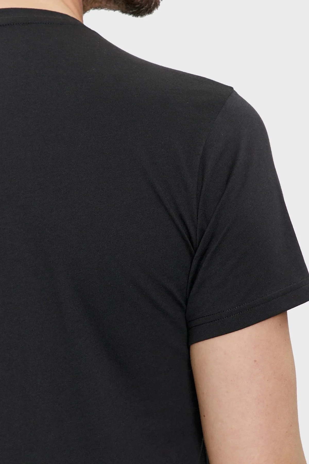 Emporio Armani Pamuklu Regular Fit Bisiklet Yaka Erkek T Shirt 211818 4R468 36021 SİYAH - 10