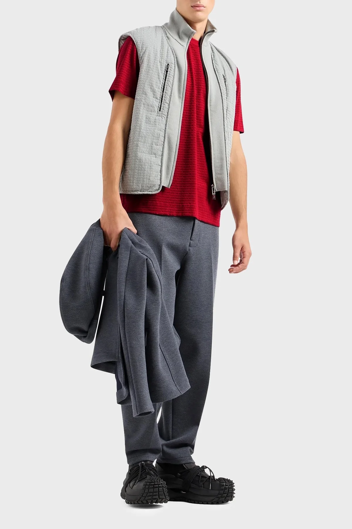 Emporio Armani Pamuklu Regular Fit Bisiklet Yaka Erkek T Shirt 3D1T91 1JUVZ 03B7 KIRMIZI - 7