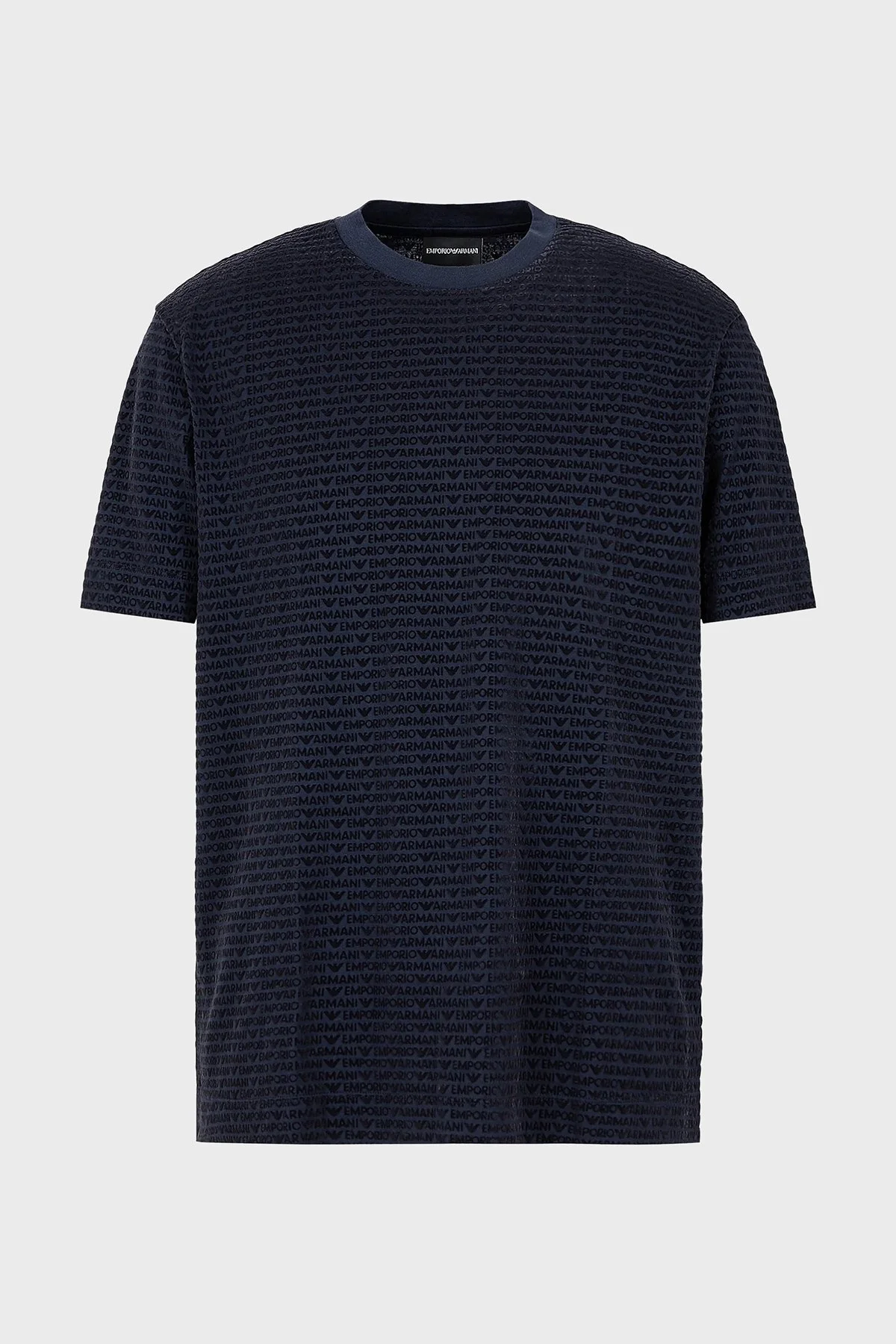 Emporio Armani Pamuklu Regular Fit Bisiklet Yaka Erkek T Shirt 3D1T91 1JUVZ 0920 LACİVERT - 4