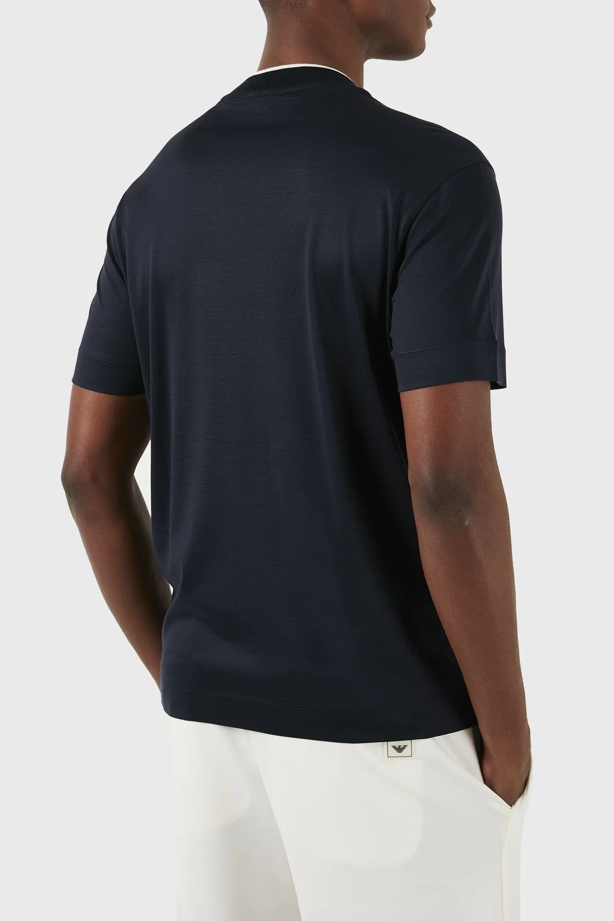 Emporio Armani Pamuklu Regular Fit Bisiklet Yaka Erkek T Shirt 3D1TD4 1JUVZ 09Q9 LACİVERT - 2