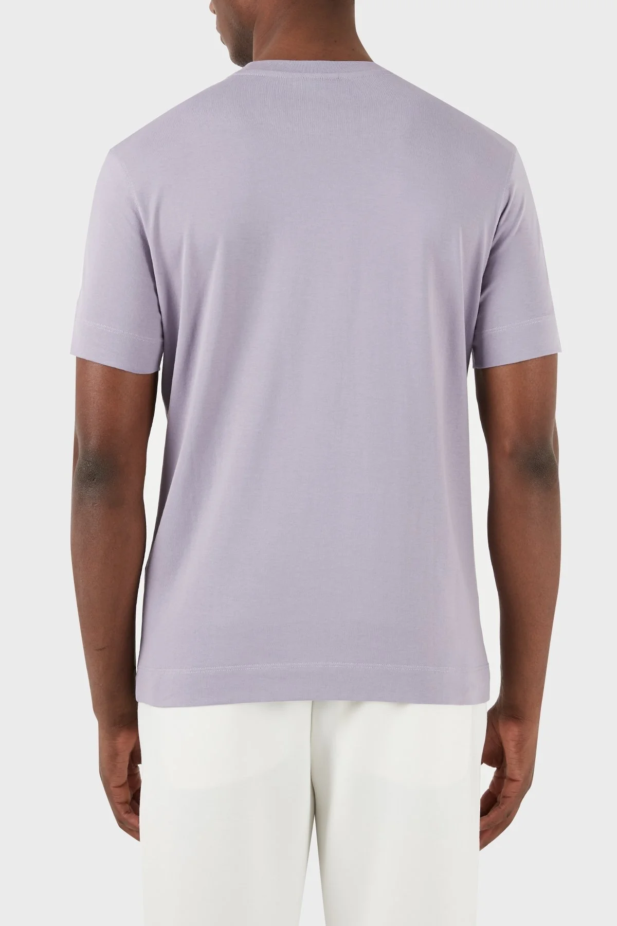 Emporio Armani Pamuklu Regular Fit Bisiklet Yaka Erkek T Shirt 3D1TG8 1JOCZ 08A9 LİLA - 10