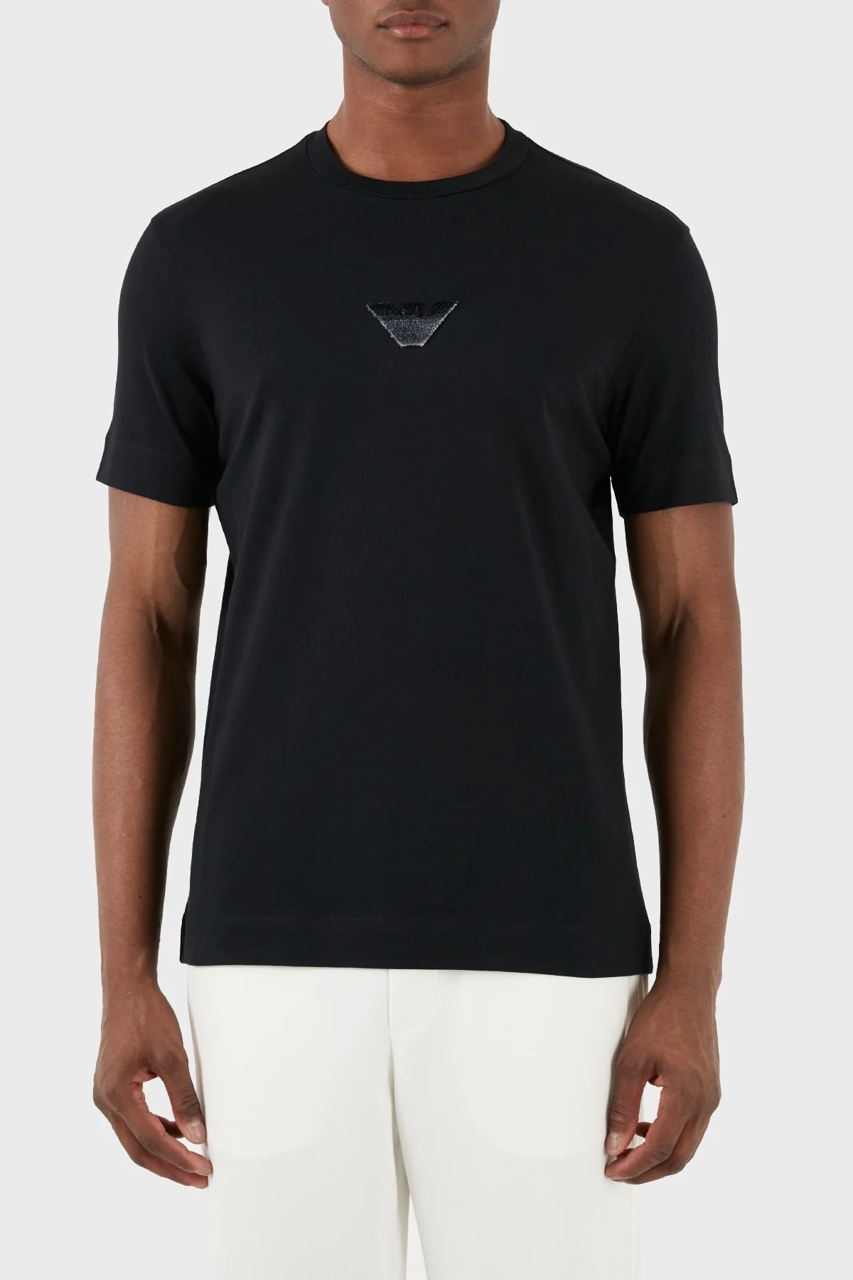 Emporio Armani Pamuklu Regular Fit Bisiklet Yaka Erkek T Shirt 3D1TH0 1JOCZ 0999 SİYAH - 8