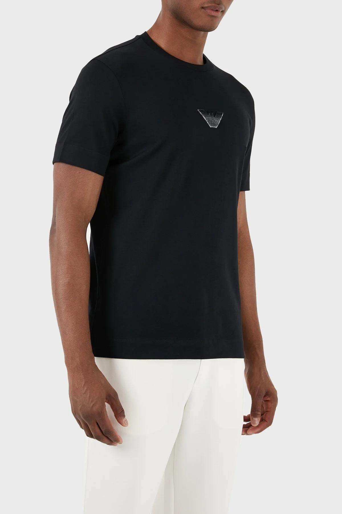 Emporio Armani Pamuklu Regular Fit Bisiklet Yaka Erkek T Shirt 3D1TH0 1JOCZ 0999 SİYAH - 11
