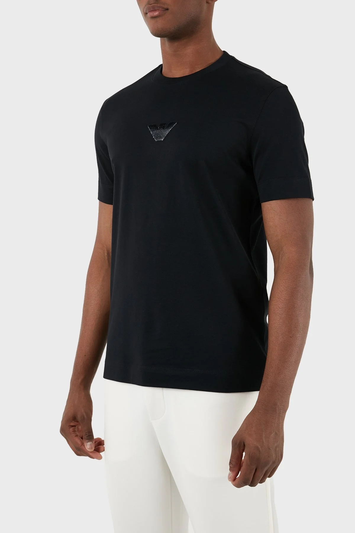 Emporio Armani Pamuklu Regular Fit Bisiklet Yaka Erkek T Shirt 3D1TH0 1JOCZ 0999 SİYAH - 14
