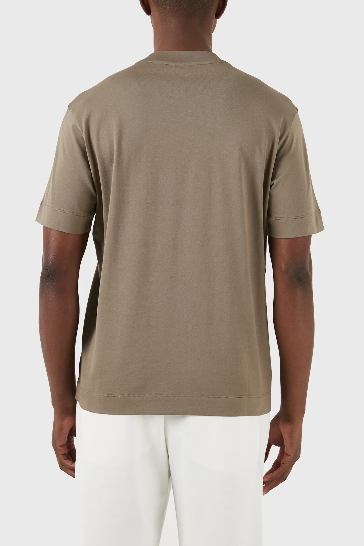 Emporio Armani Pamuklu Regular Fit Bisiklet Yaka Erkek T Shirt 3D1TH3 1JOCZ 04B5 HAKİ - 3