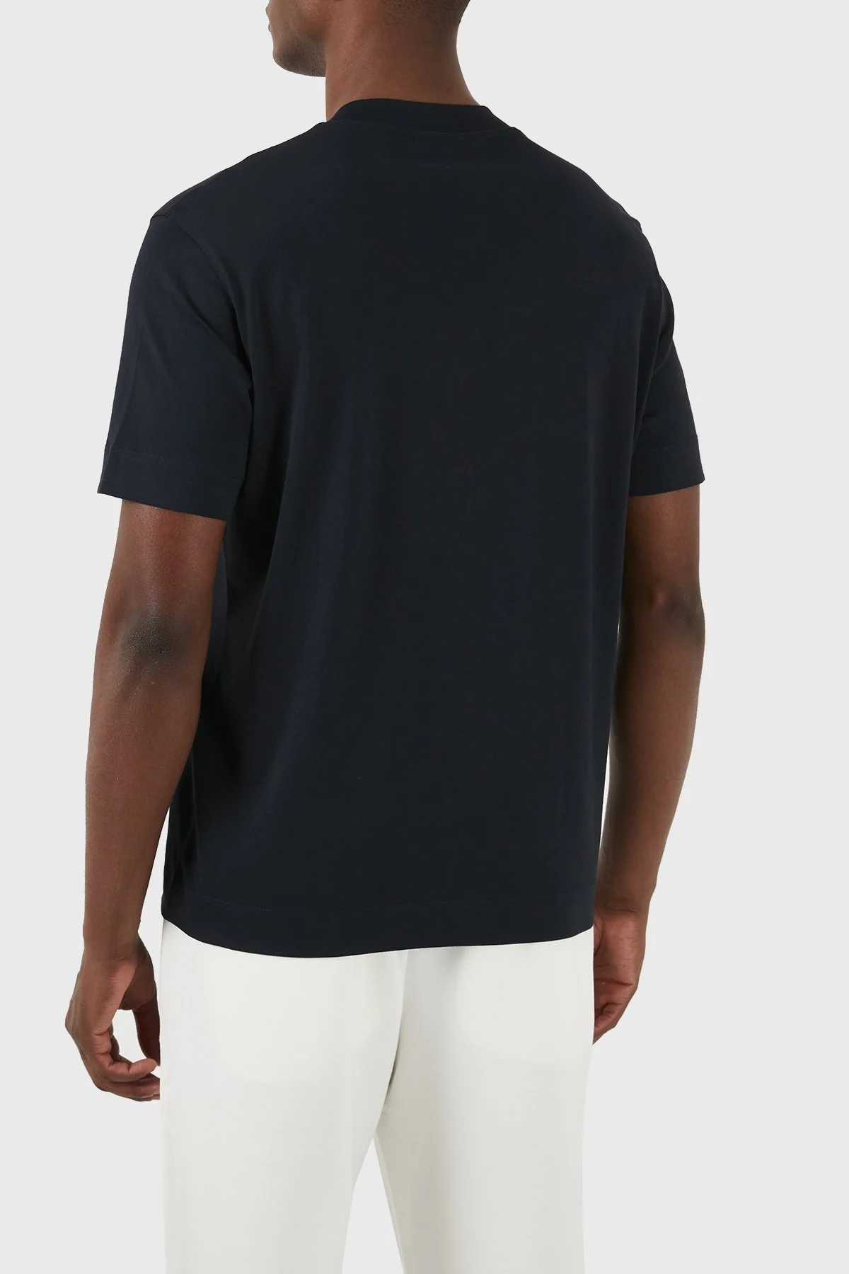 Emporio Armani Pamuklu Regular Fit Bisiklet Yaka Erkek T Shirt 3D1TH3 1JOCZ 09Q7 LACİVERT - 3