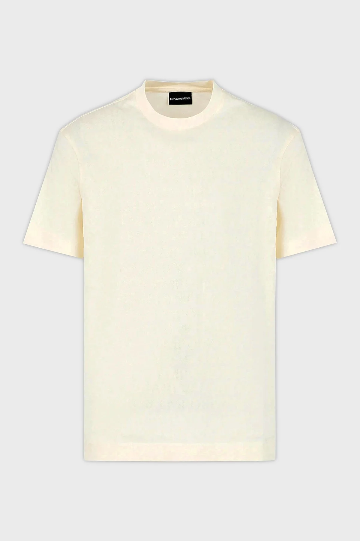 Emporio Armani Pamuklu Regular Fit Bisiklet Yaka Erkek T Shirt 3D1TH5 1JORZ 0128 EKRU - 4