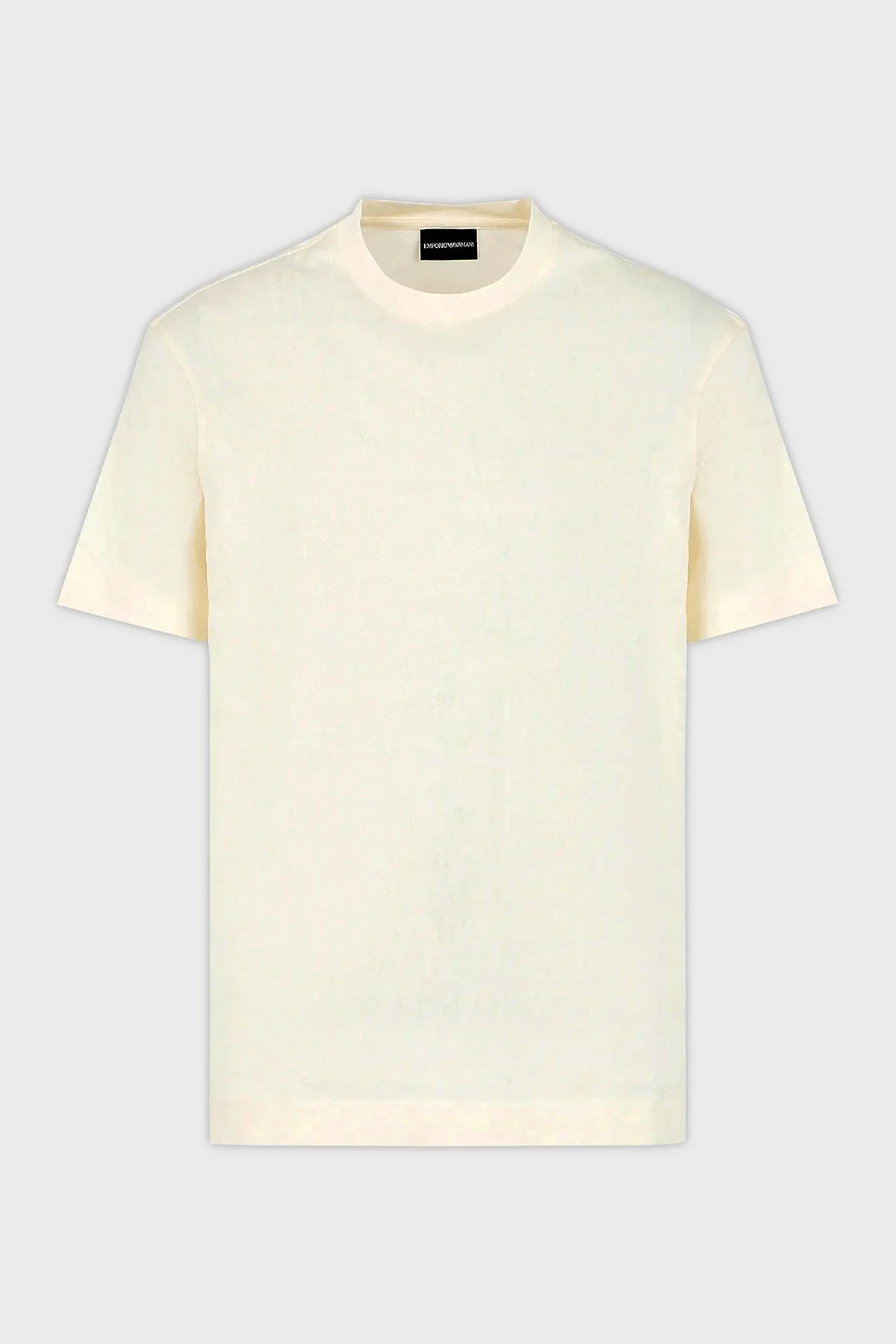 Emporio Armani Pamuklu Regular Fit Bisiklet Yaka Erkek T Shirt 3D1TH5 1JORZ 0128 EKRU - 4