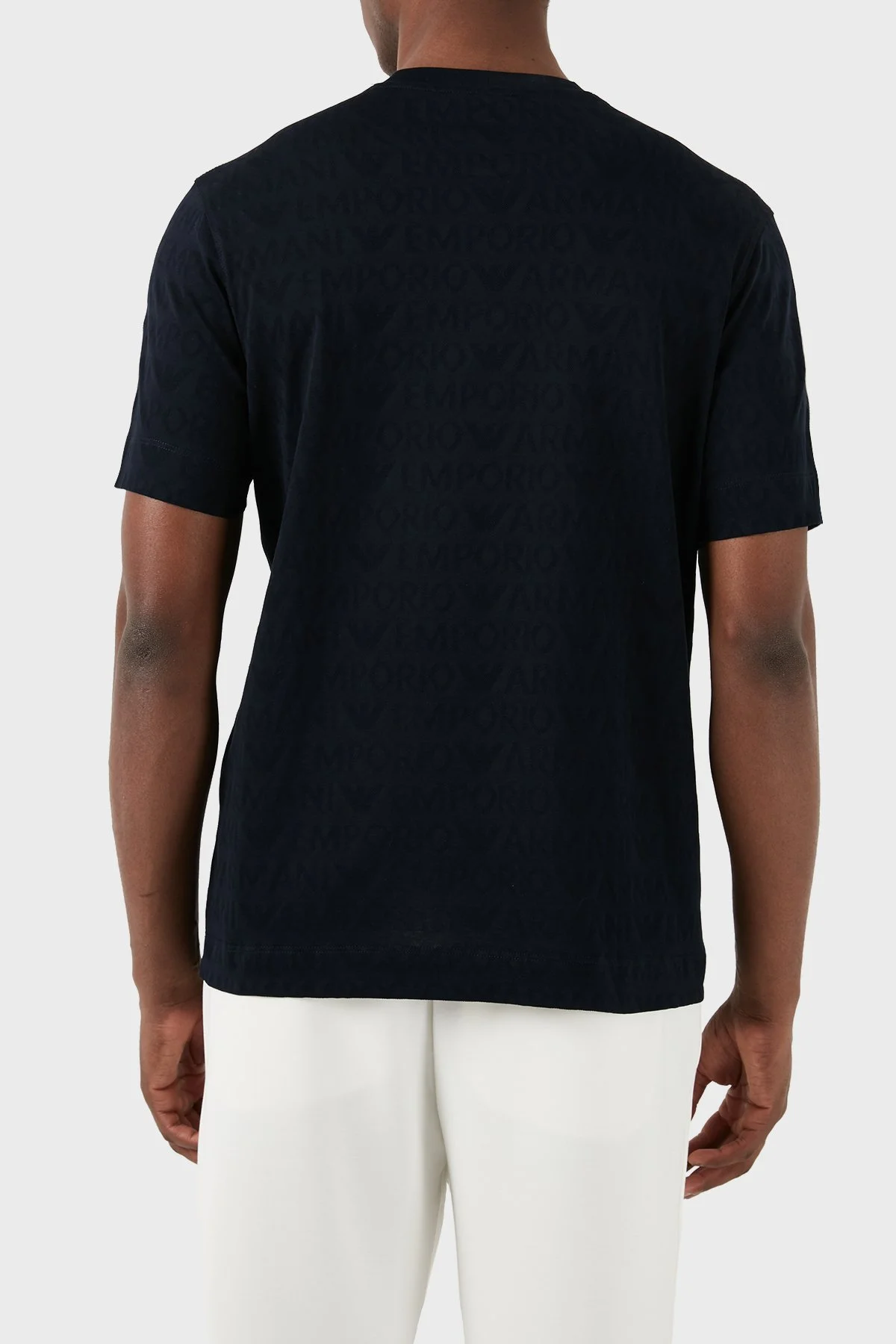 Emporio Armani Pamuklu Regular Fit Bisiklet Yaka Erkek T Shirt 3D1TH5 1JORZ 0920 LACİVERT - 5