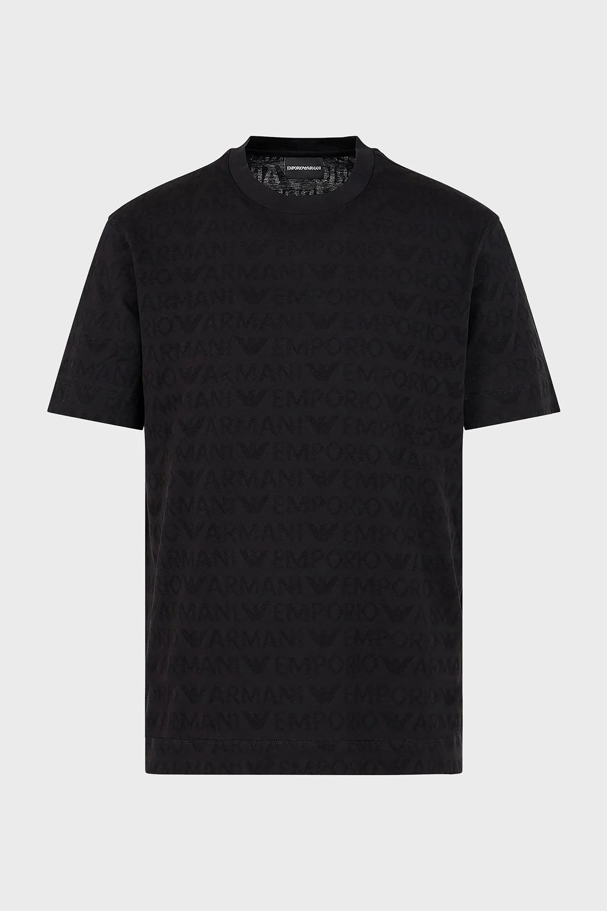 Emporio Armani Pamuklu Regular Fit Bisiklet Yaka Erkek T Shirt 3D1TH5 1JORZ 0999 SİYAH - 4