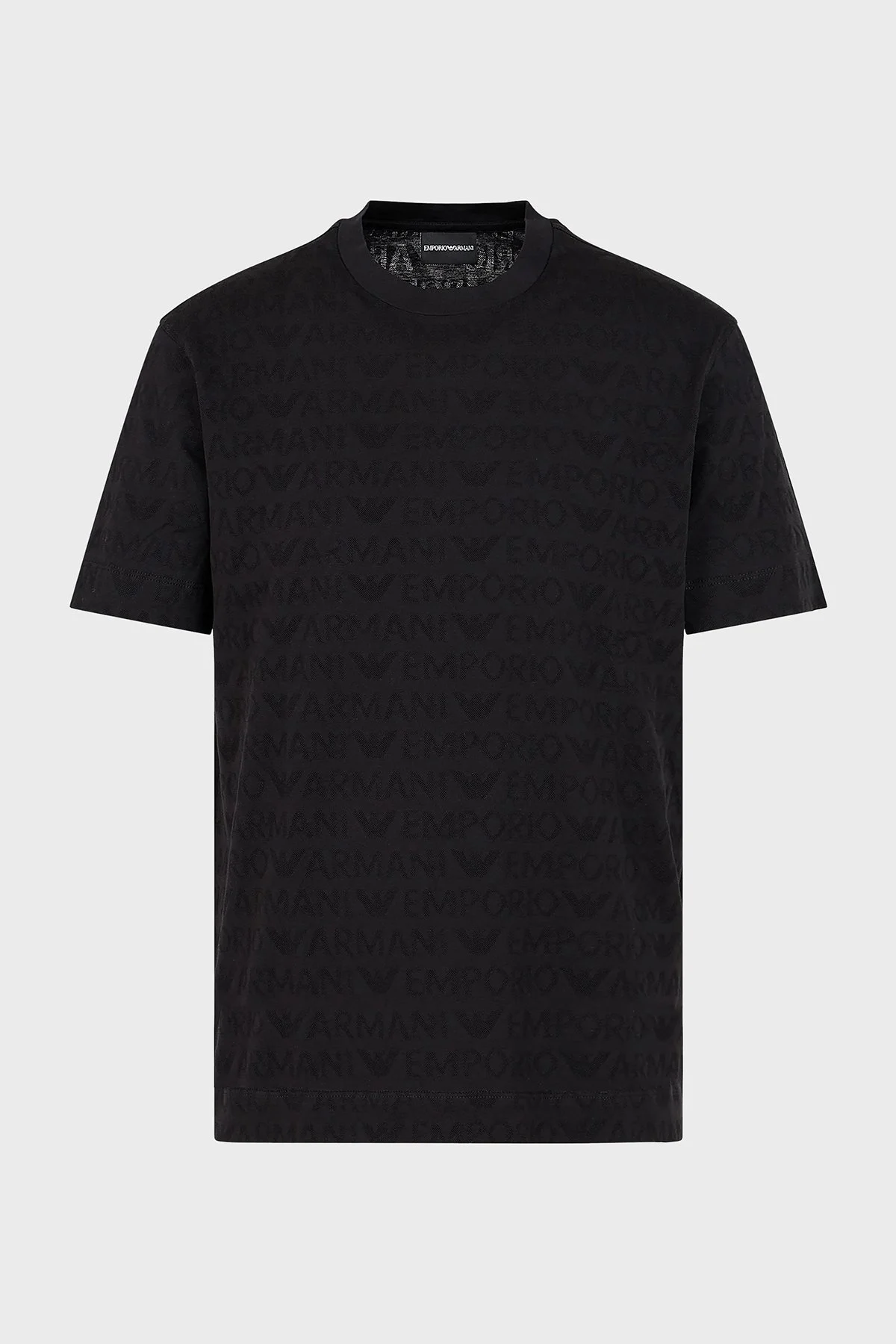 Emporio Armani Pamuklu Regular Fit Bisiklet Yaka Erkek T Shirt 3D1TH5 1JORZ 0999 SİYAH - 4