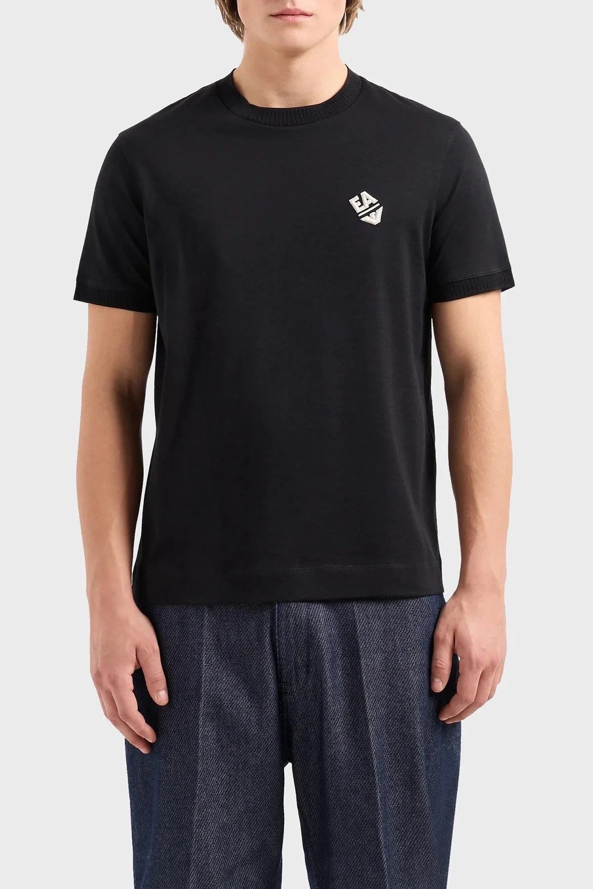 Emporio Armani Pamuklu Regular Fit Bisiklet Yaka Erkek T Shirt 3D1TN3 1JOCZ 0032 SİYAH - 6