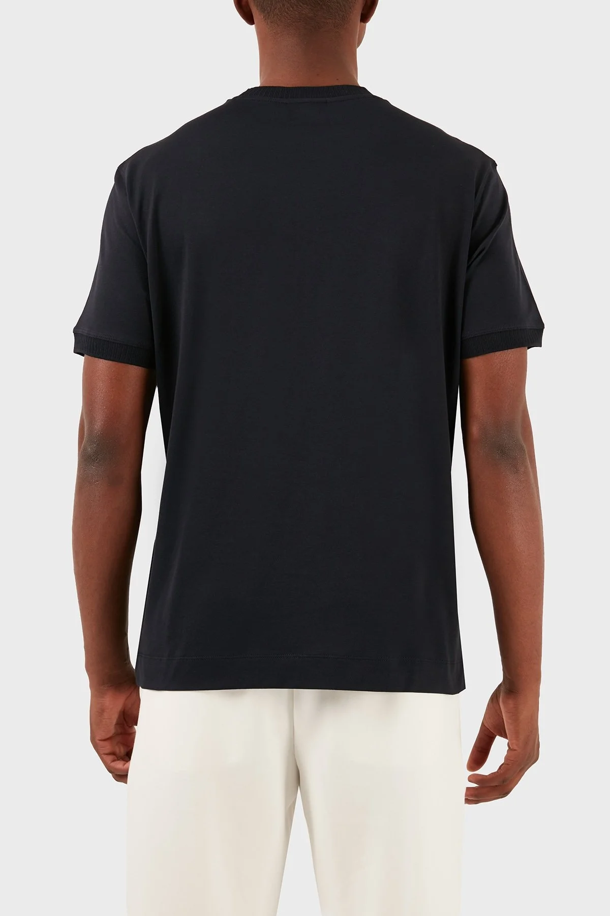 Emporio Armani Pamuklu Regular Fit Bisiklet Yaka Erkek T Shirt 3D1TN3 1JOCZ 0965 LACİVERT - 3