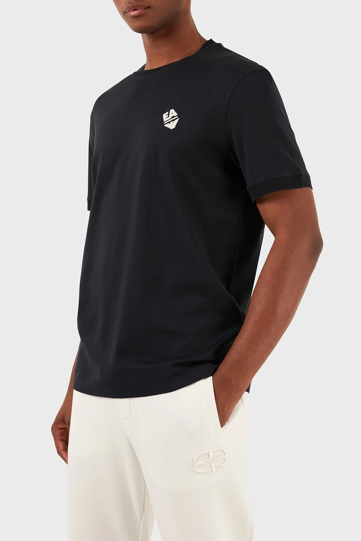 Emporio Armani Pamuklu Regular Fit Bisiklet Yaka Erkek T Shirt 3D1TN3 1JOCZ 0965 LACİVERT - 4