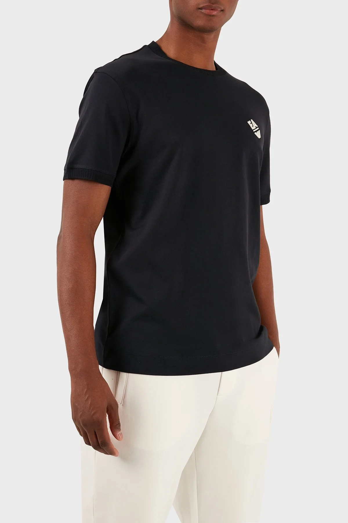 Emporio Armani Pamuklu Regular Fit Bisiklet Yaka Erkek T Shirt 3D1TN3 1JOCZ 0965 LACİVERT - 6