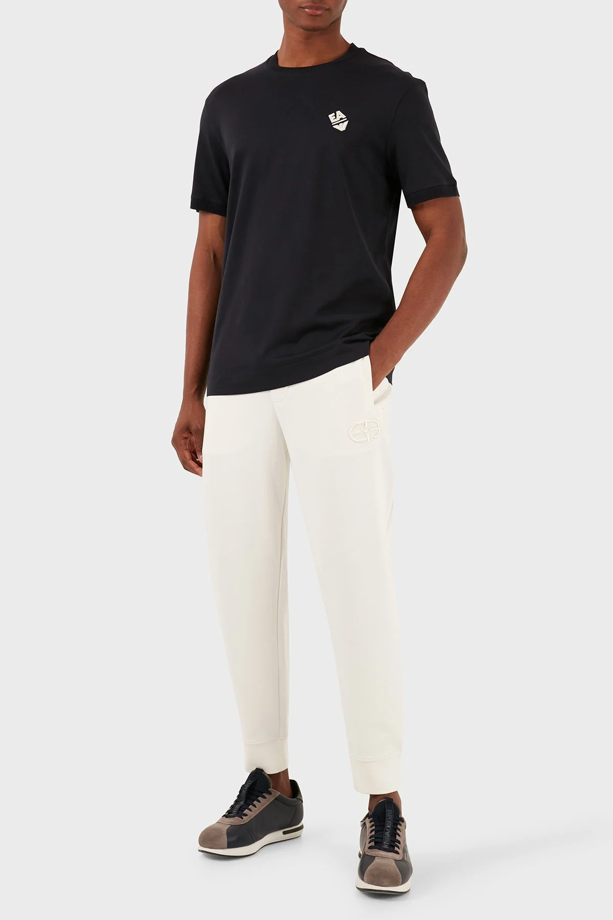 Emporio Armani Pamuklu Regular Fit Bisiklet Yaka Erkek T Shirt 3D1TN3 1JOCZ 0965 LACİVERT - 2