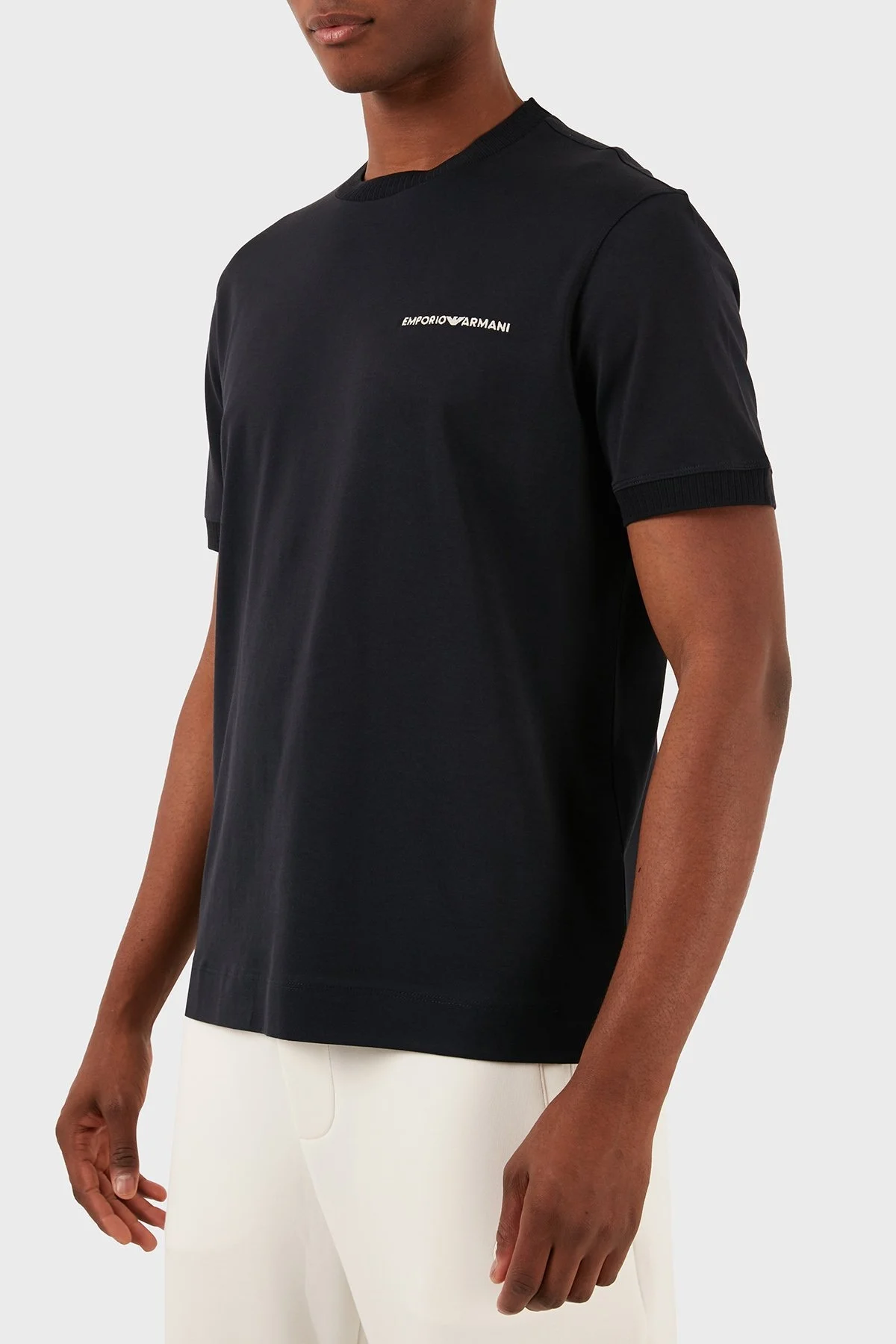 Emporio Armani Pamuklu Regular Fit Bisiklet Yaka Erkek T Shirt 3D1TN3 1JOCZ 0966 LACİVERT - 6