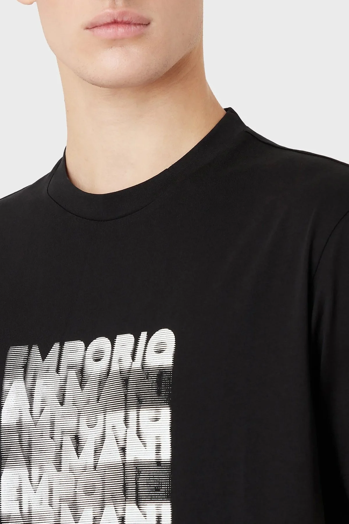 Emporio Armani Pamuklu Regular Fit Bisiklet Yaka Erkek T Shirt 3R1TDE 1JPZZ 0999 SİYAH - 3
