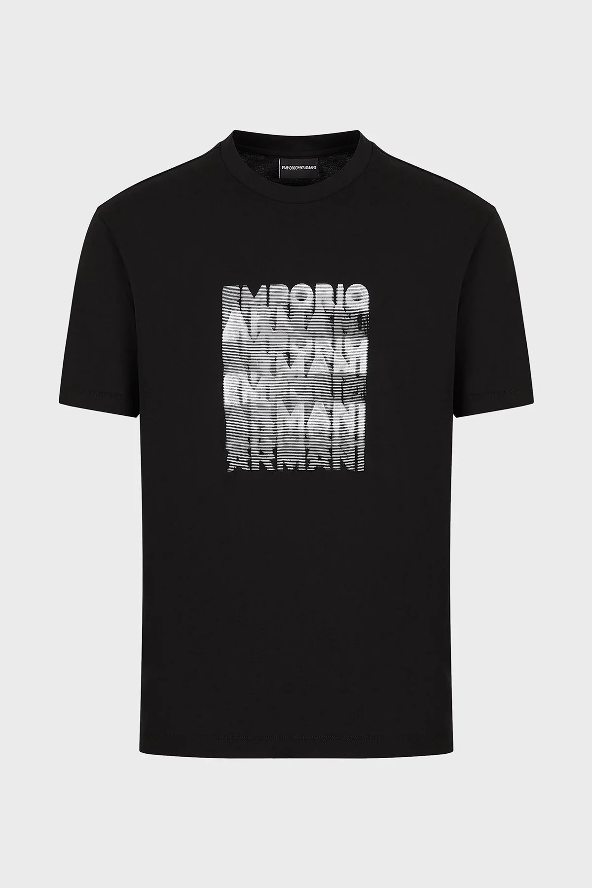 Emporio Armani Pamuklu Regular Fit Bisiklet Yaka Erkek T Shirt 3R1TDE 1JPZZ 0999 SİYAH - 5