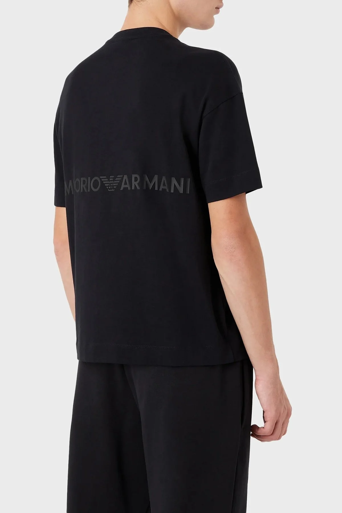 Emporio Armani Pamuklu Regular Fit Bisiklet Yaka Erkek T Shirt 3R1TV7 1JWZZ 0920 LACİVERT - 3