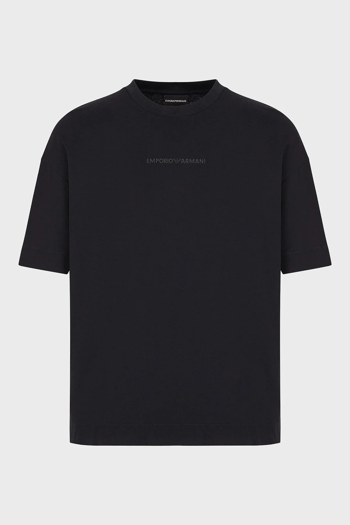 Emporio Armani Pamuklu Regular Fit Bisiklet Yaka Erkek T Shirt 3R1TV7 1JWZZ 0920 LACİVERT - 4