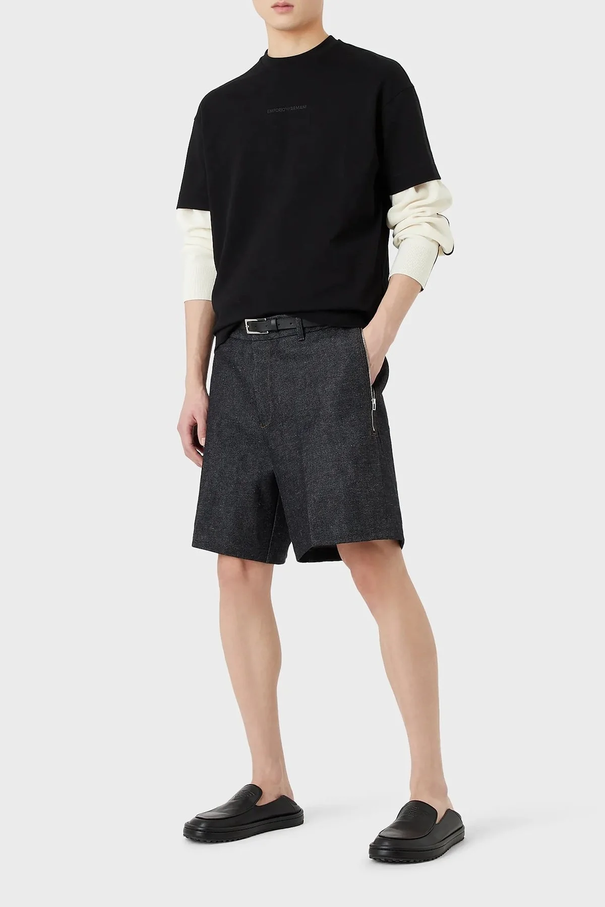 Emporio Armani Pamuklu Regular Fit Bisiklet Yaka Erkek T Shirt 3R1TV7 1JWZZ 0999 SİYAH - 1