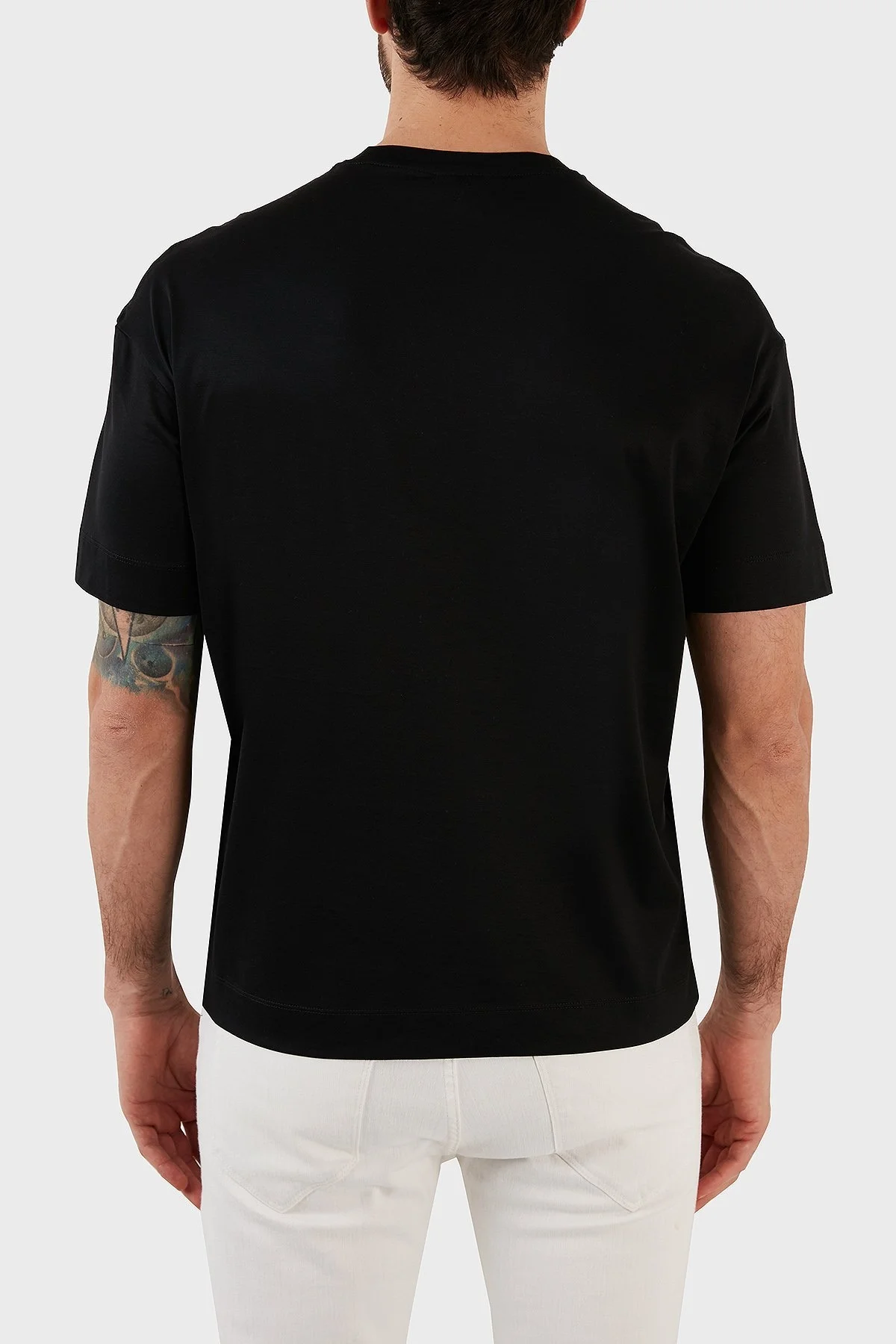 Emporio Armani Pamuklu Regular Fit Bisiklet Yaka Erkek T Shirt 3R1TZ2 1JUVZ 0094 SİYAH - 6