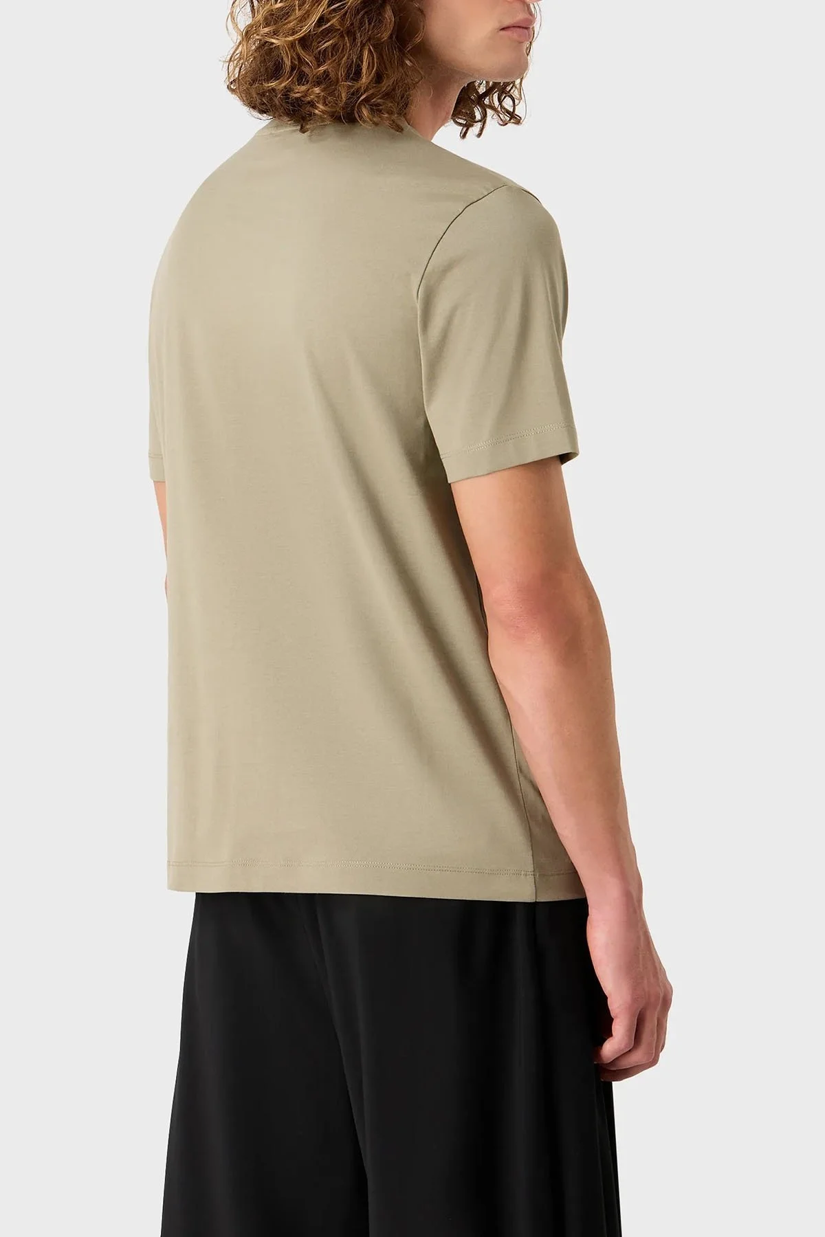 Emporio Armani Pamuklu Regular Fit Bisiklet Yaka Erkek T Shirt 6R1T6Q 1J7FZ 0544 HAKİ - 7