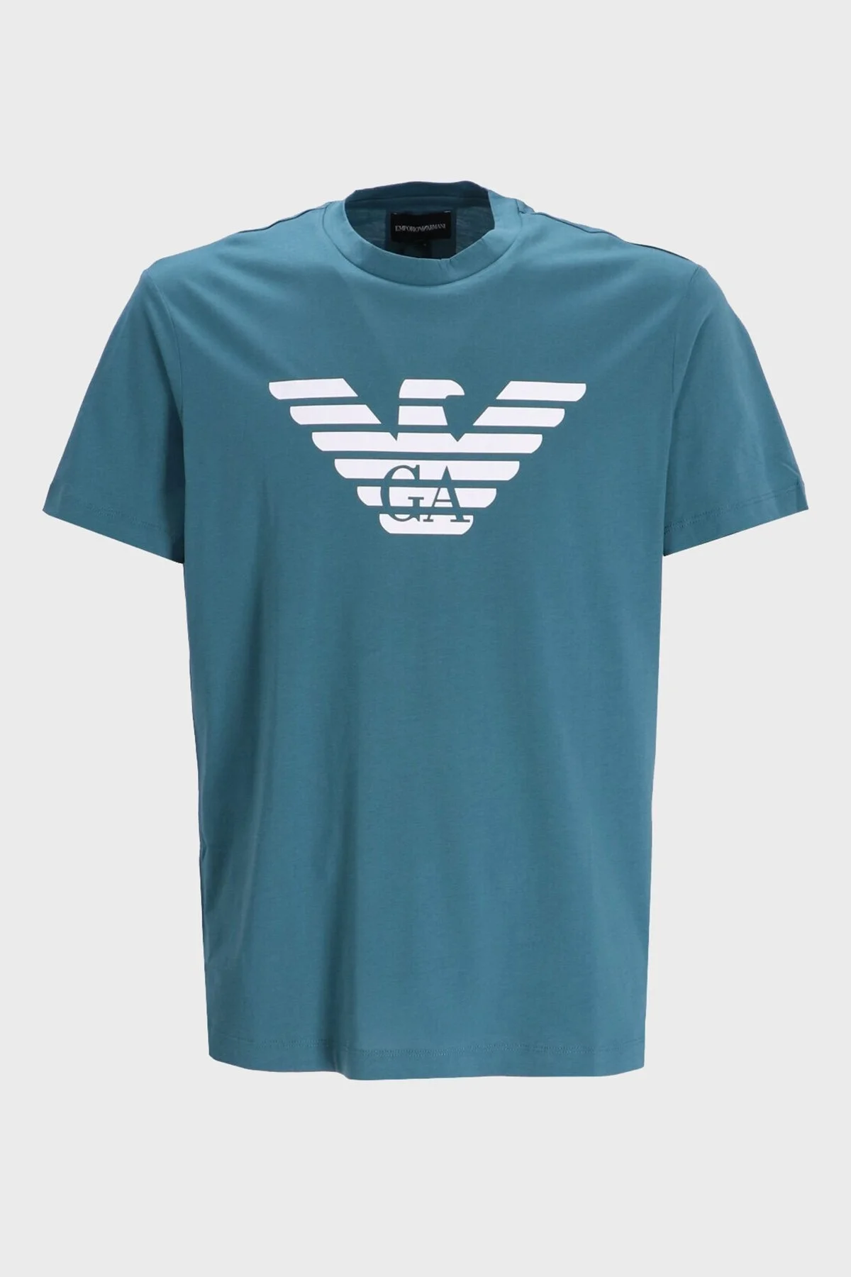 Emporio Armani Pamuklu Regular Fit Bisiklet Yaka Erkek T Shirt 8N1TN5 1JPZZ 07A3 PETROL - 4